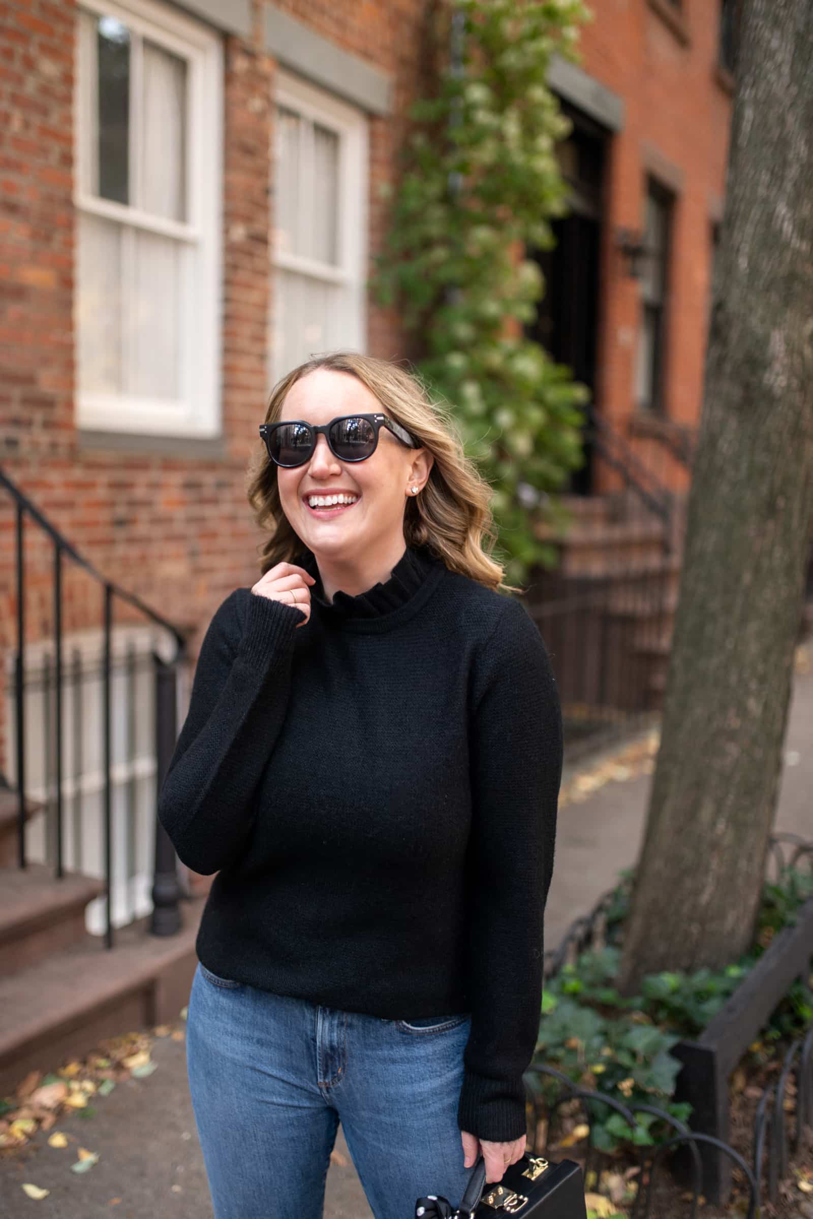 J.Crew Ruffleneck Sweater I wit & whimsy