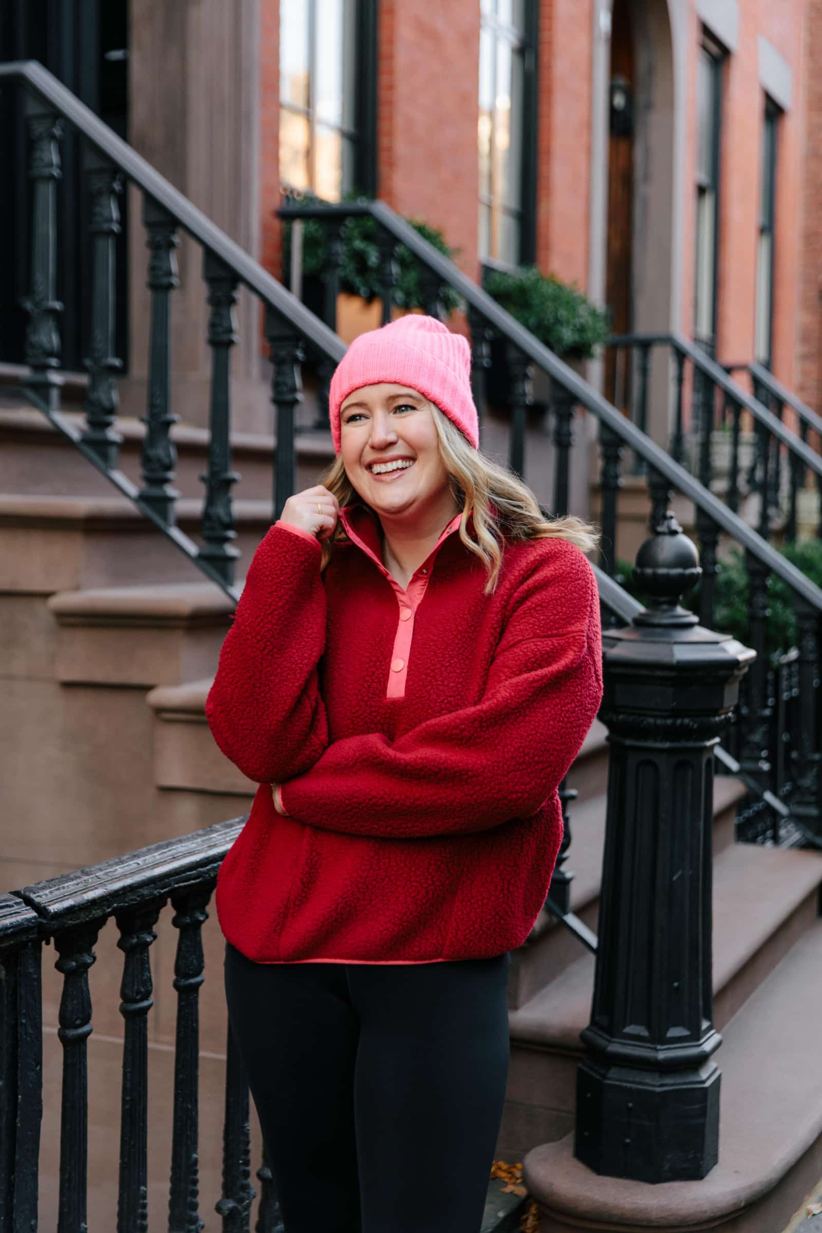 J.Crew Polartec fleece | Comfy and Sporty Outfit