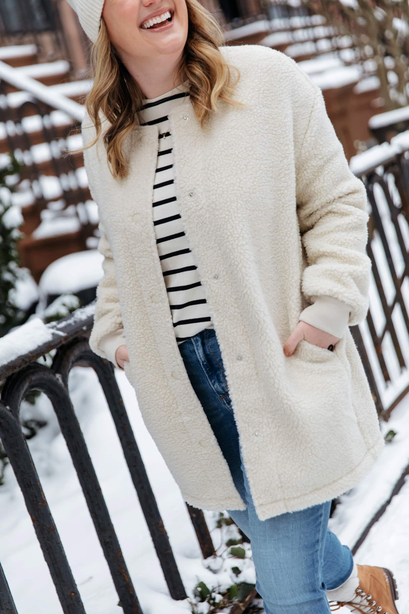 Snow Days - Sherpa Shacket Coat from Amazon