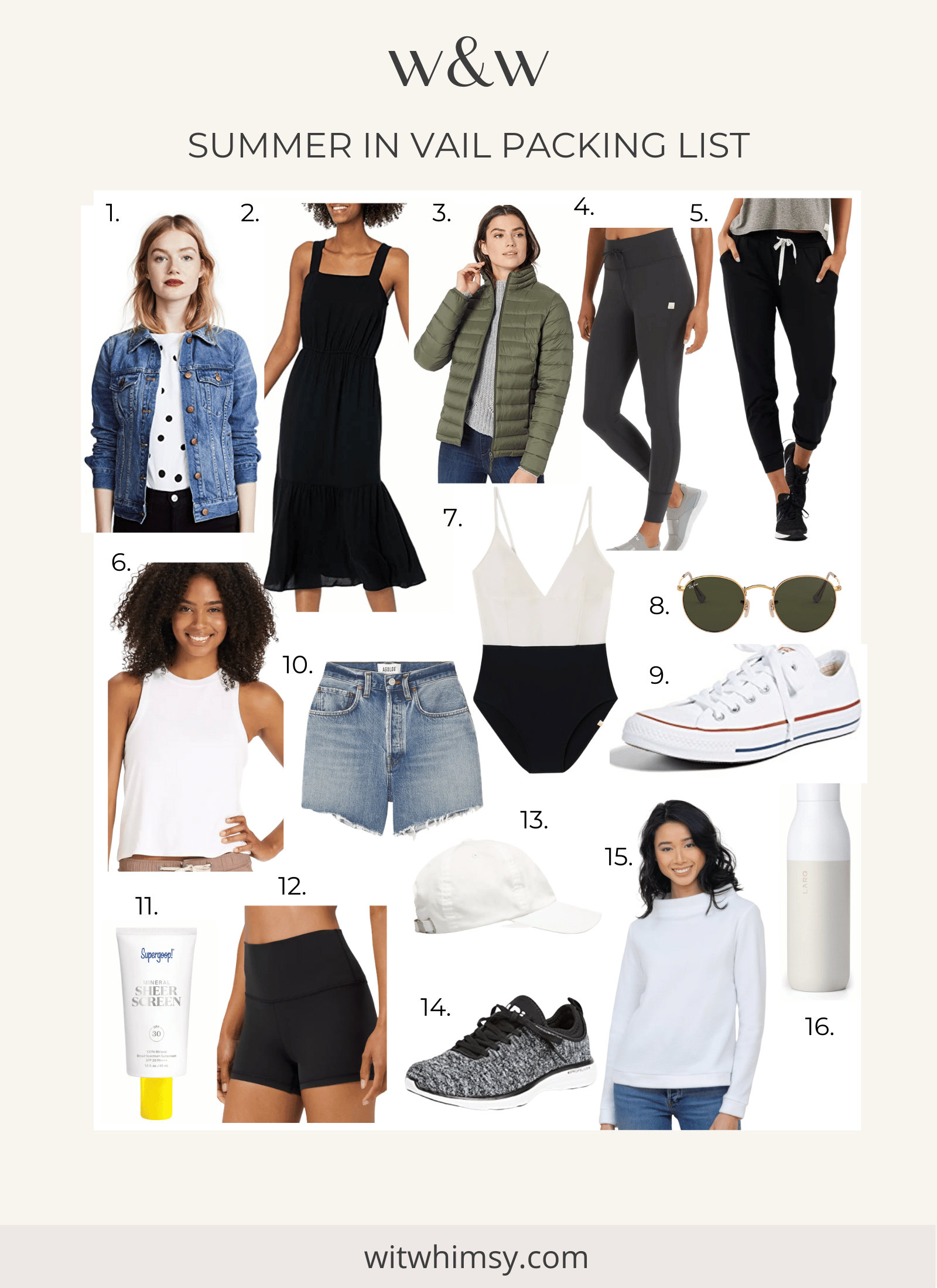 Vail Summer Packing List