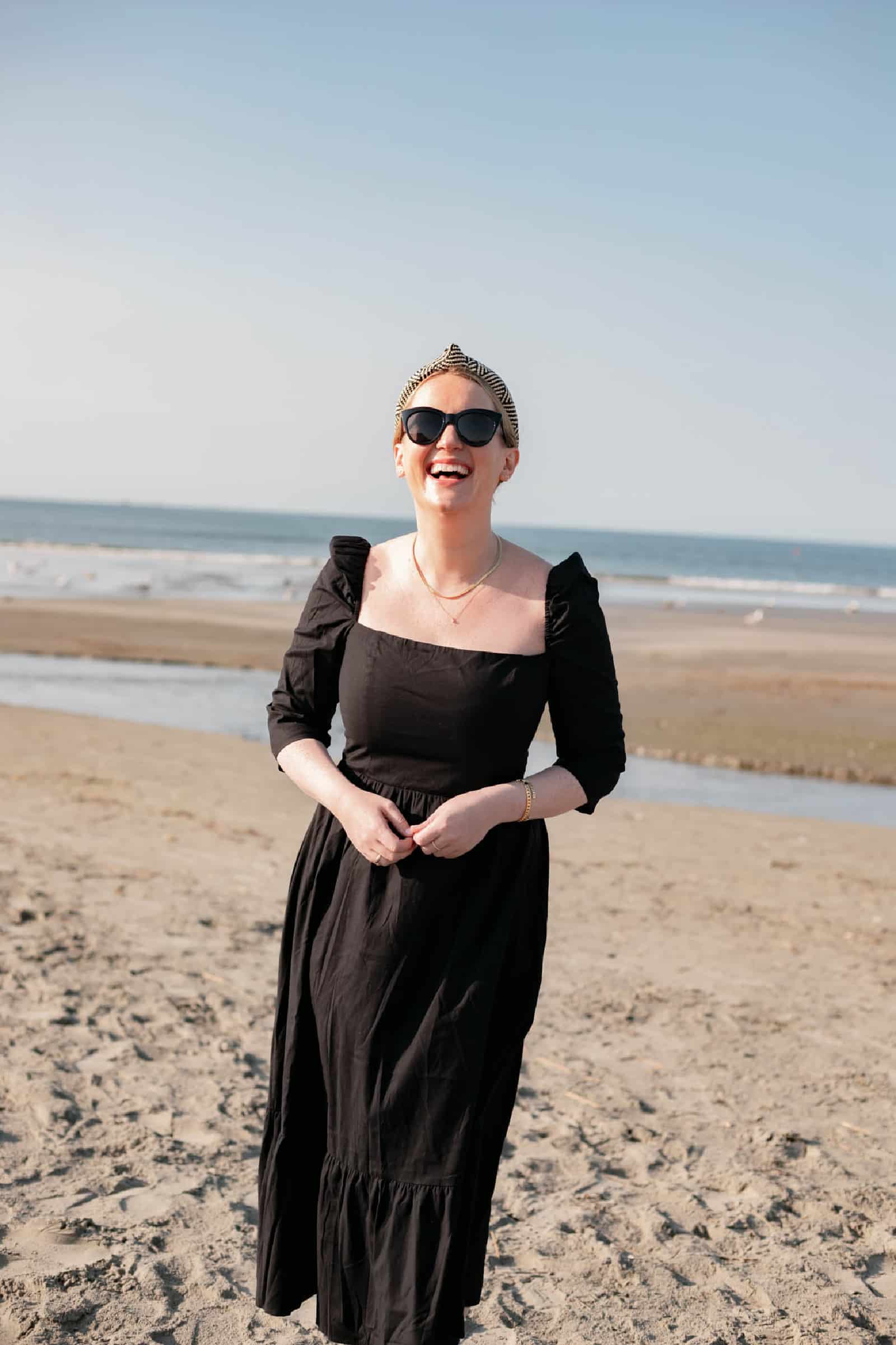 Reformation Cyprus Dress on the Beach
