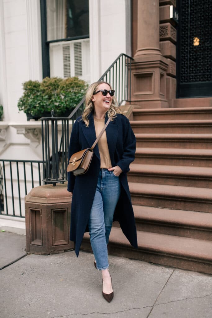 & Other Stories Coat and Sarah Flint Pumps with Celine Bag
