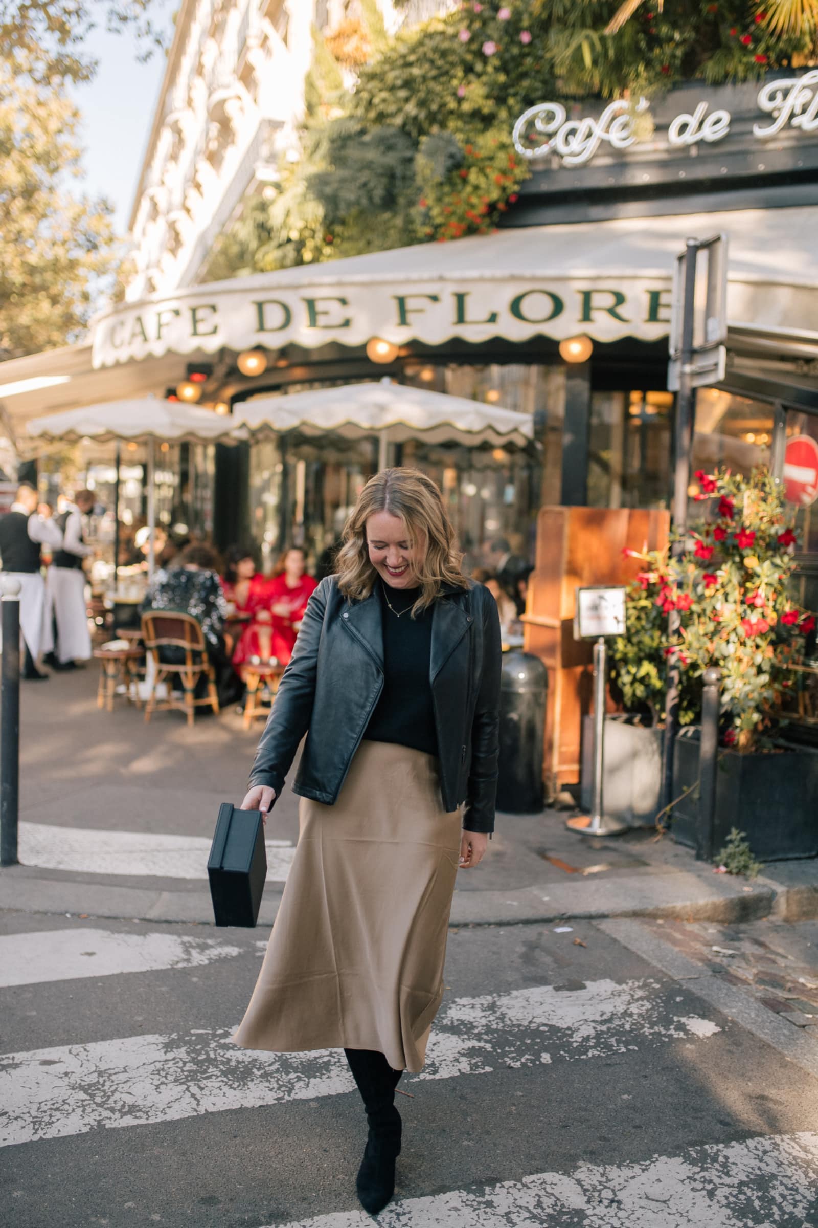 Slip Skirt and Boots | French Style Fall Outfits