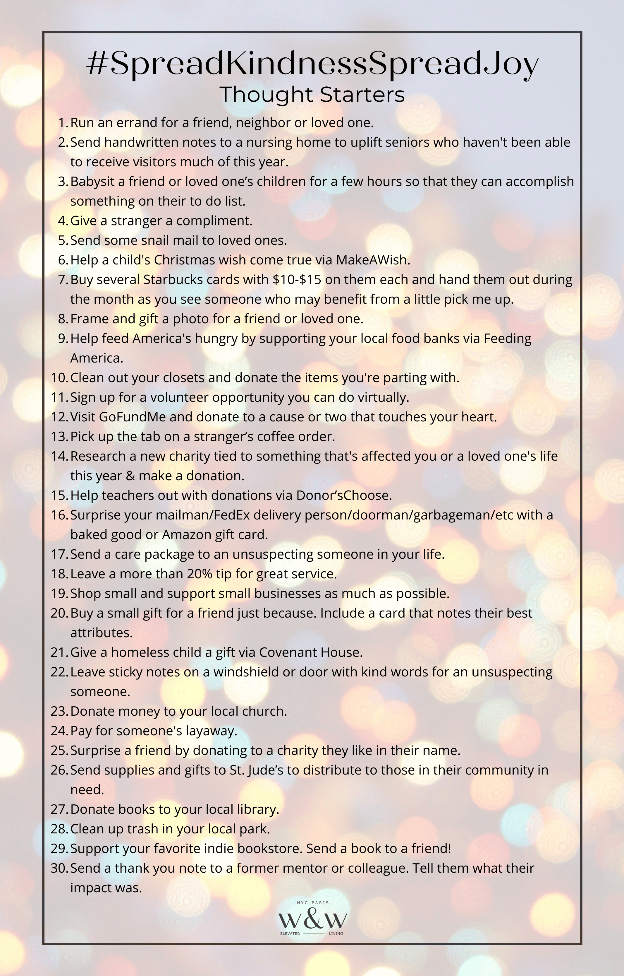 wit & whimsy Kindness Campaign