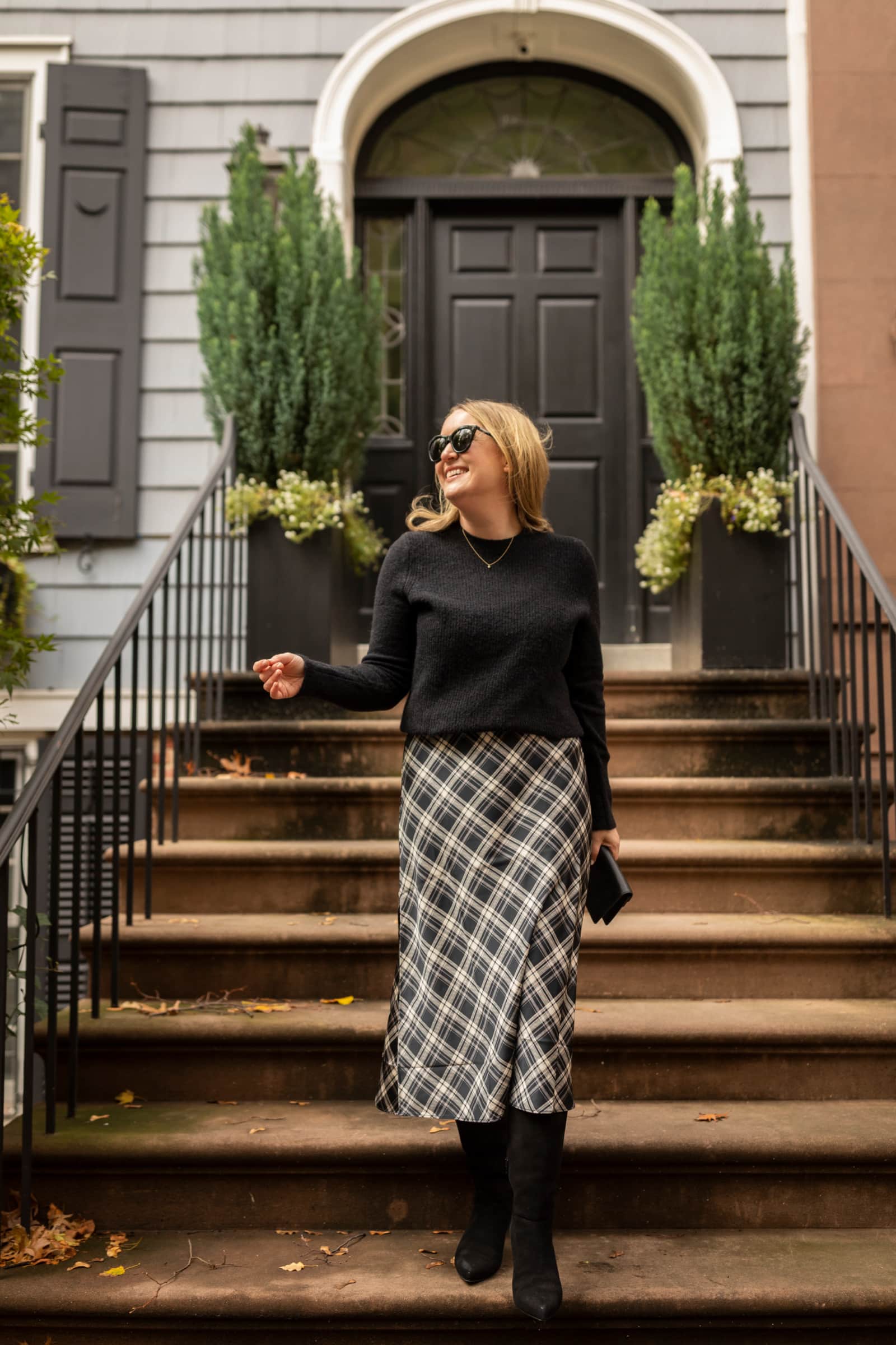 Holiday Outfits Holiday Outfit Plaid Skirt