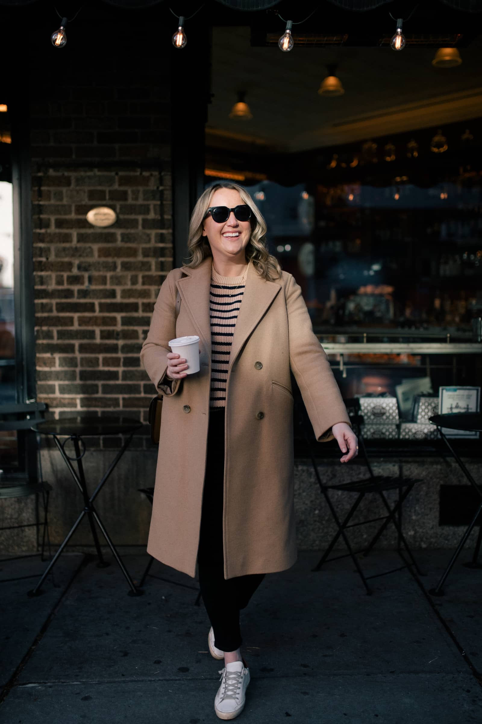 Neutral Winter Outfit I Striped Sweater
