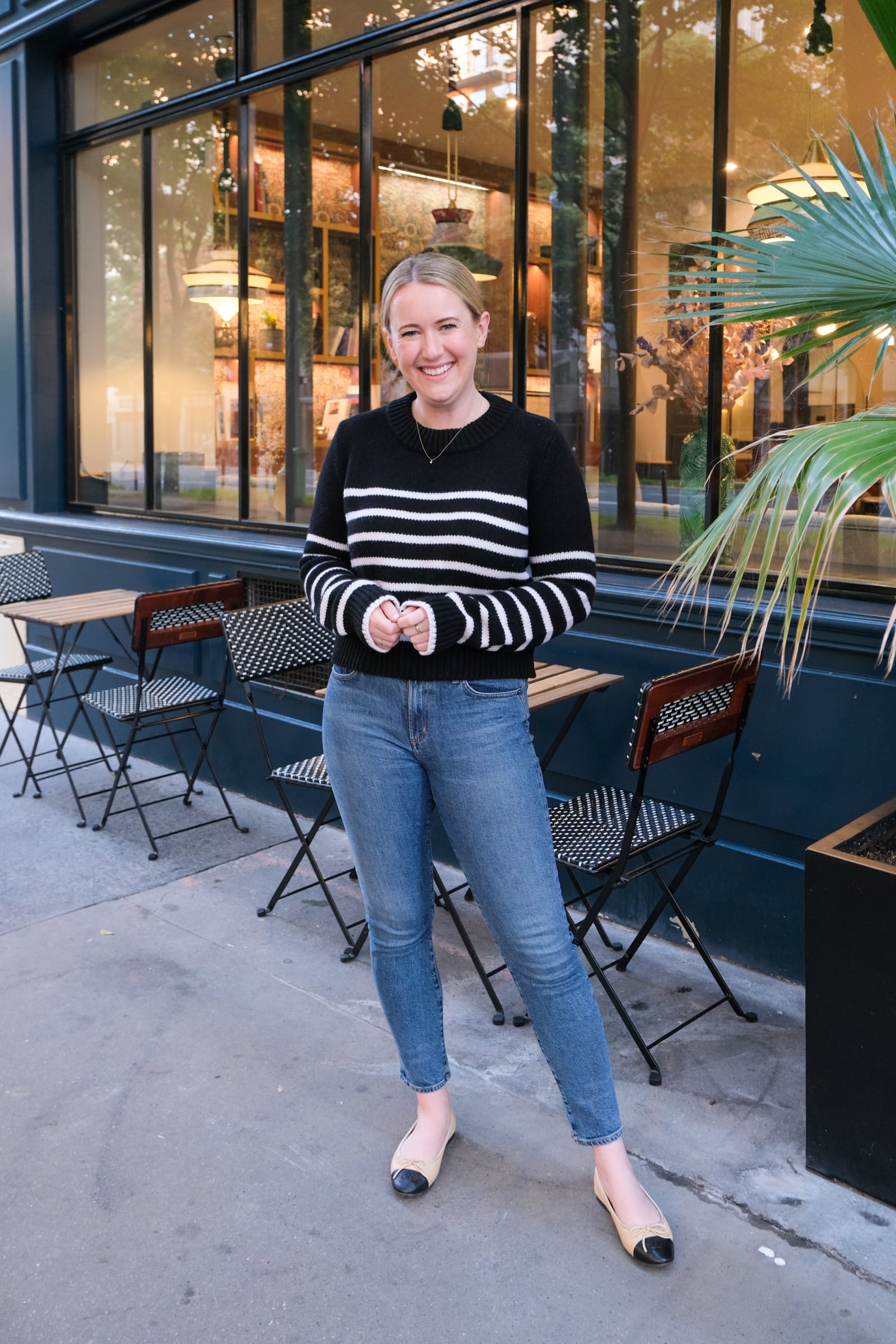 La Ligne Sweaters Review wit & whimsy wearing La Ligne Mini Marin Sweater