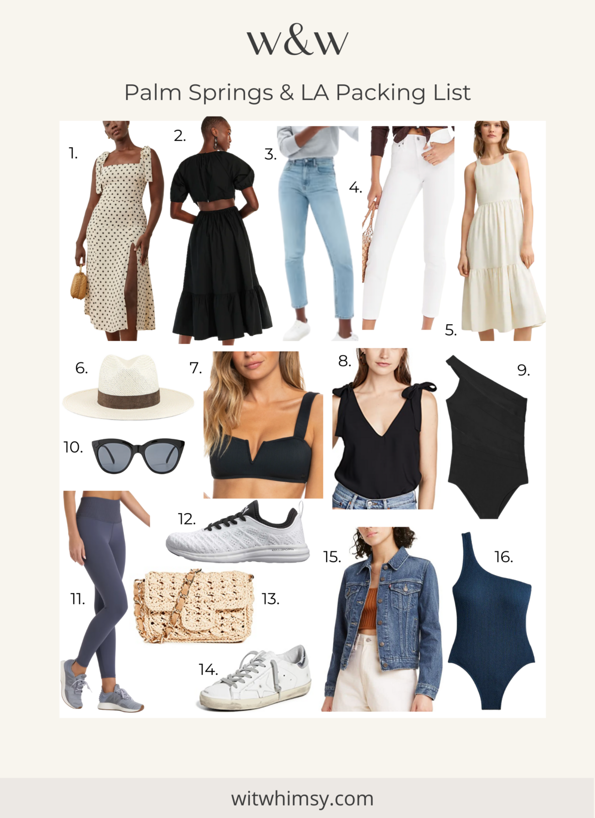 Palm Springs & LA California Packing List