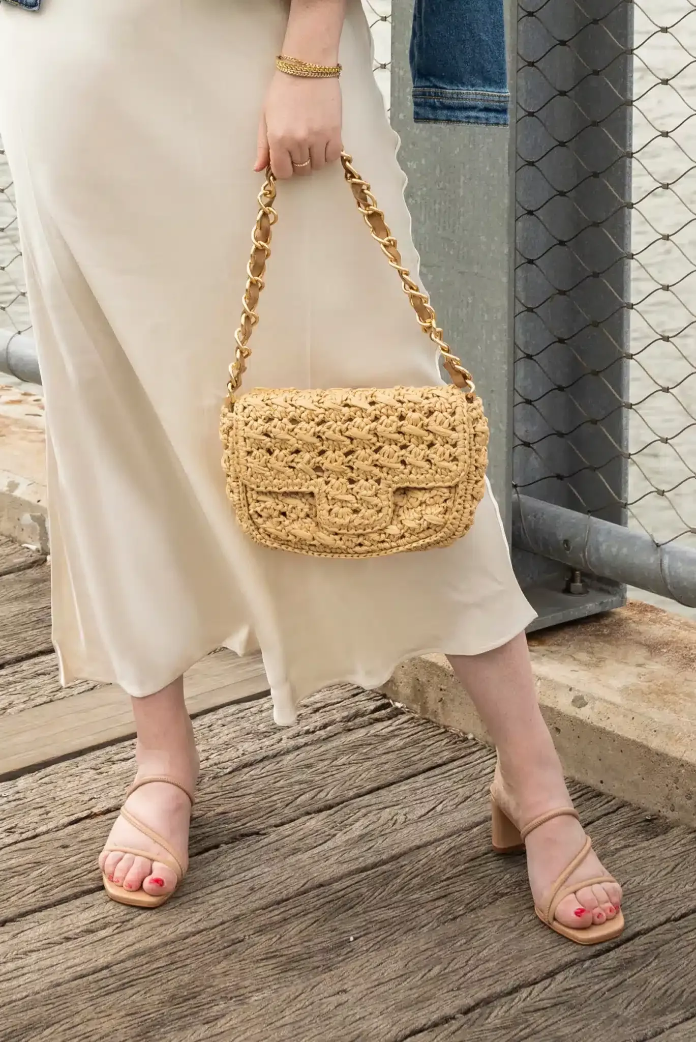 Bag Collection Caterina Bertini Woven Shoulder Bag