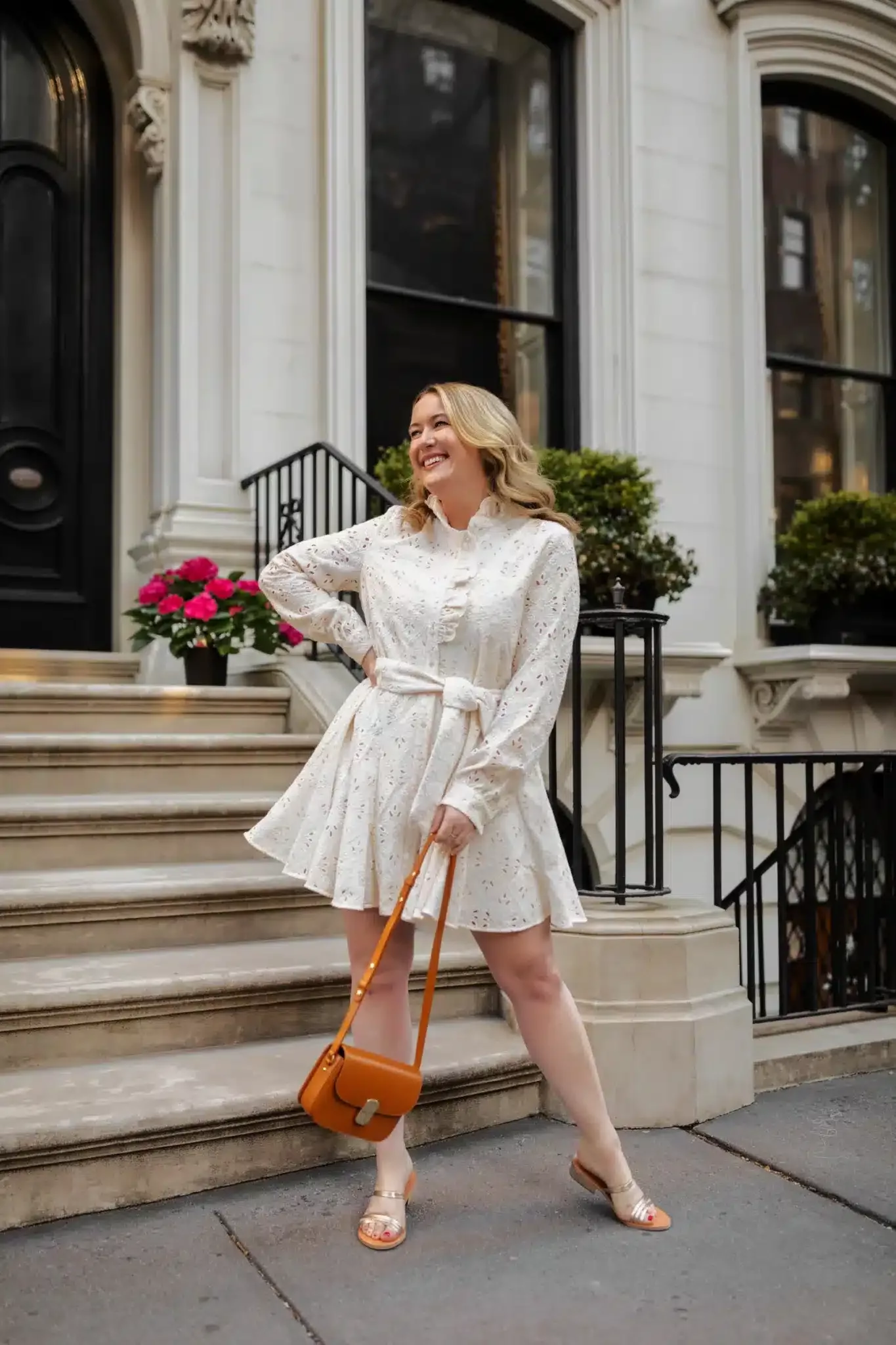 Best Sézane Essentials Sezane Eyelet Dress Spring Summer Outfit