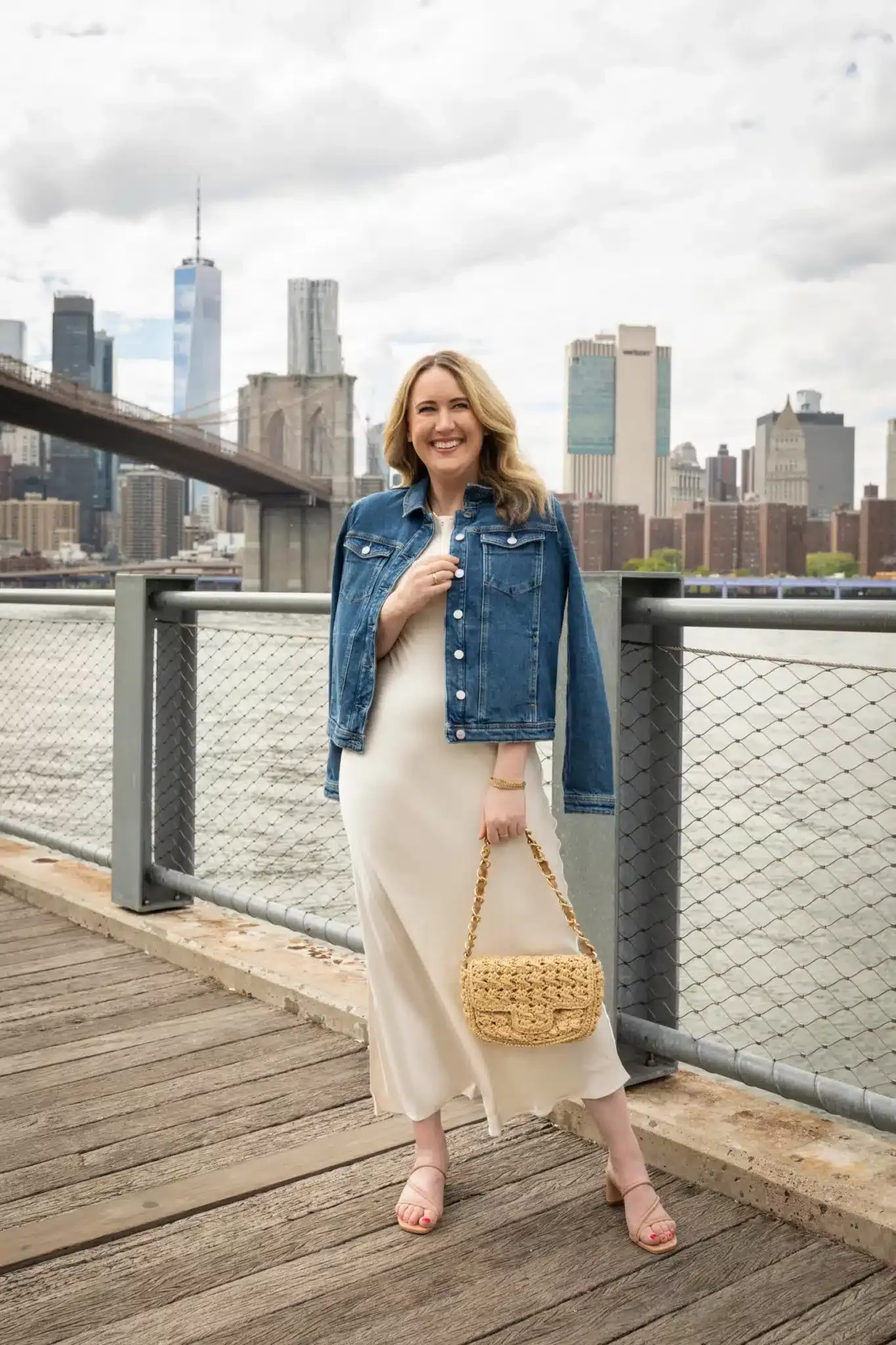 J.Crew Slip Dress and Denim Jacket | Sézane Summer Favorites