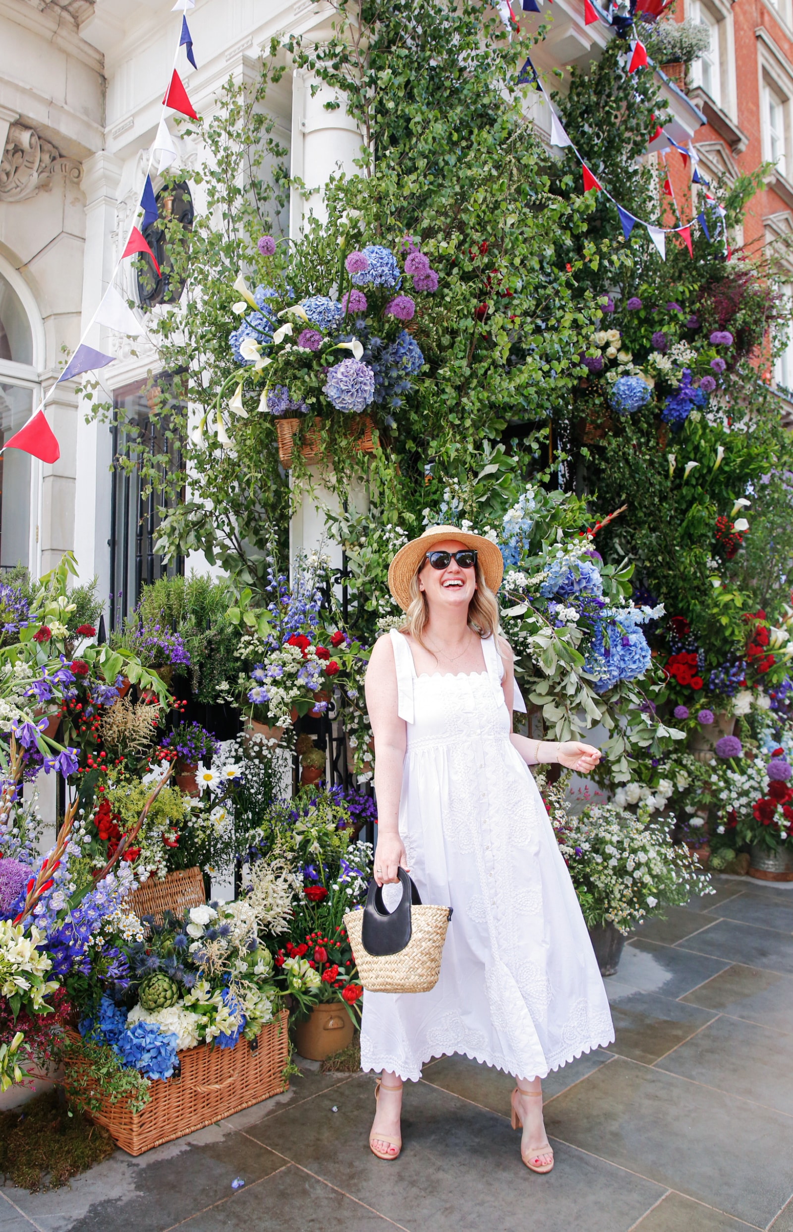 London Spring Summer Outfit in Juliet Dunn Dress