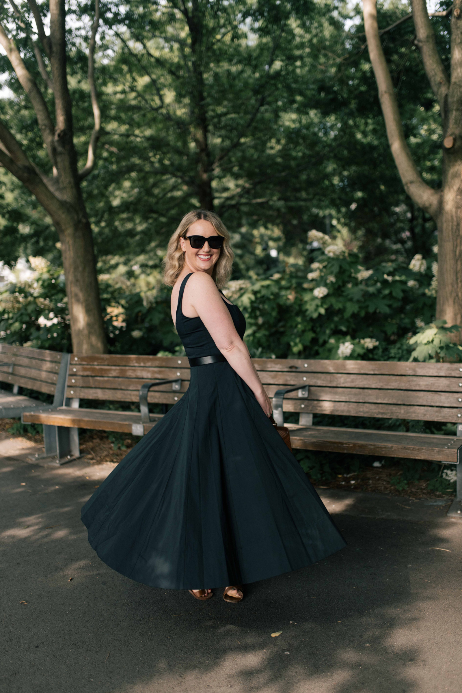 Staud Summer Dress Outfit
