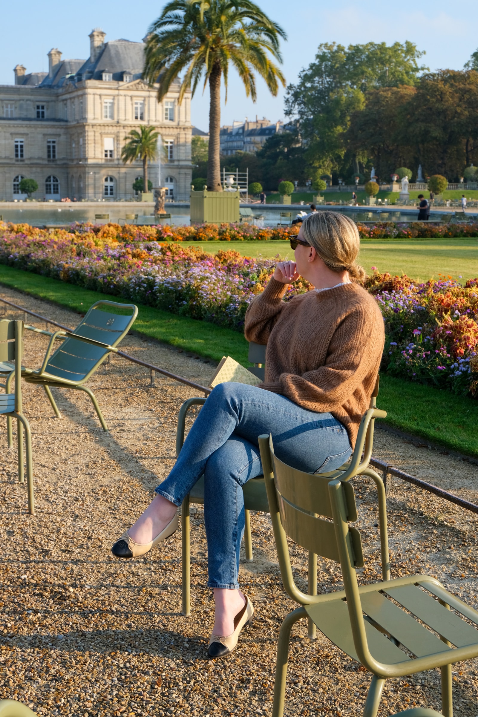 Paris in October Enjoying the Parisian park.