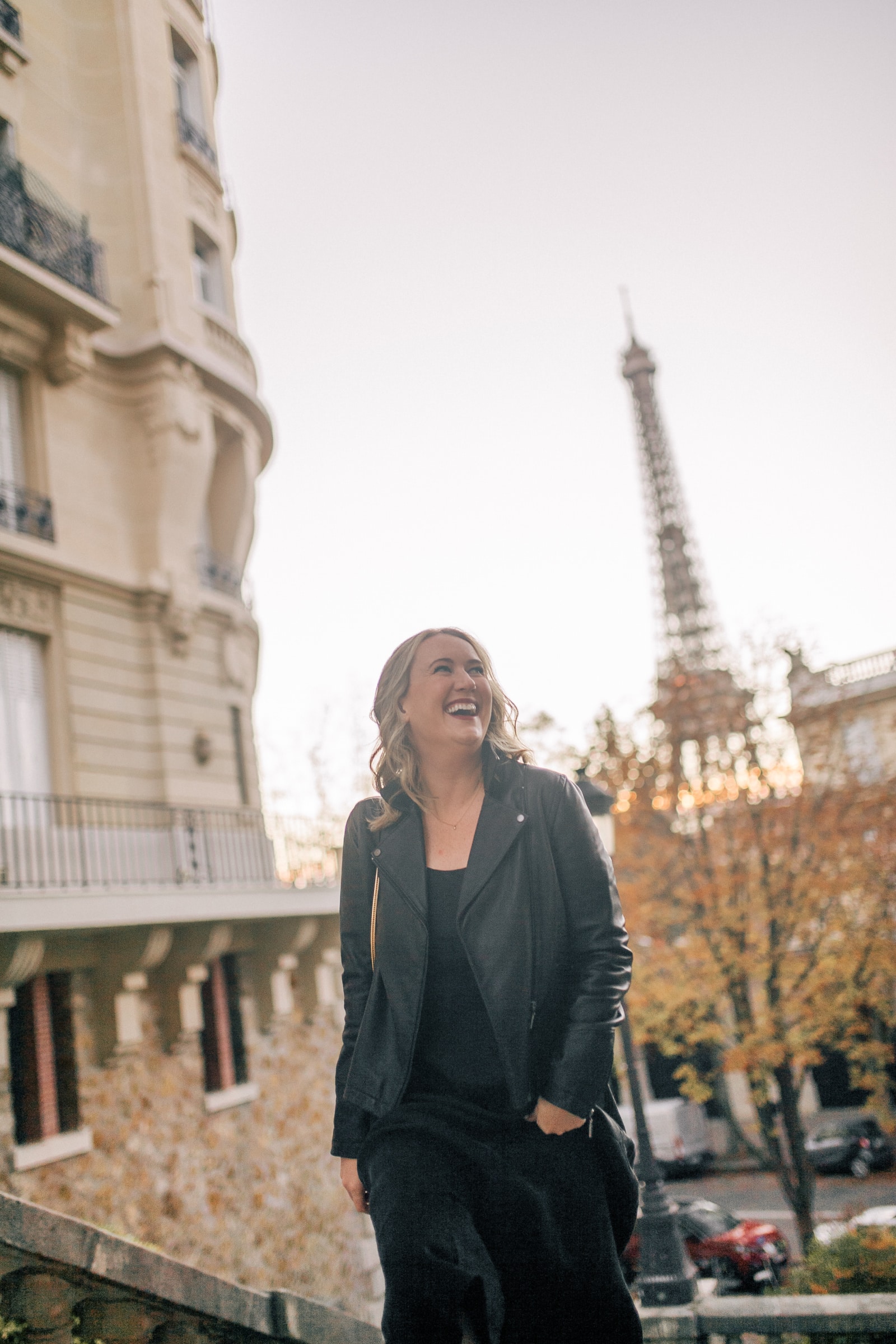 French Wardrobe Staples For Fall French Wardrobe Staples For Fall by Wit Whimsy - in photo: woman wearing Sezane leather jacket