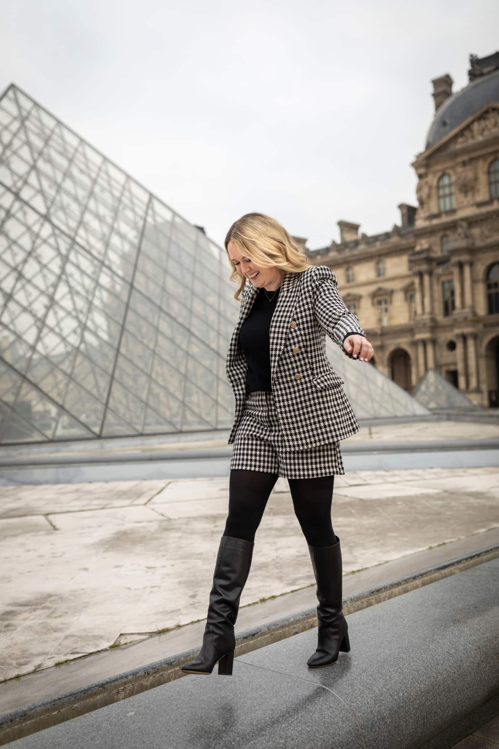 What to Wear to Paris in Winter Paris Winter Outfit Matching Set with Loeffler Randall Boots