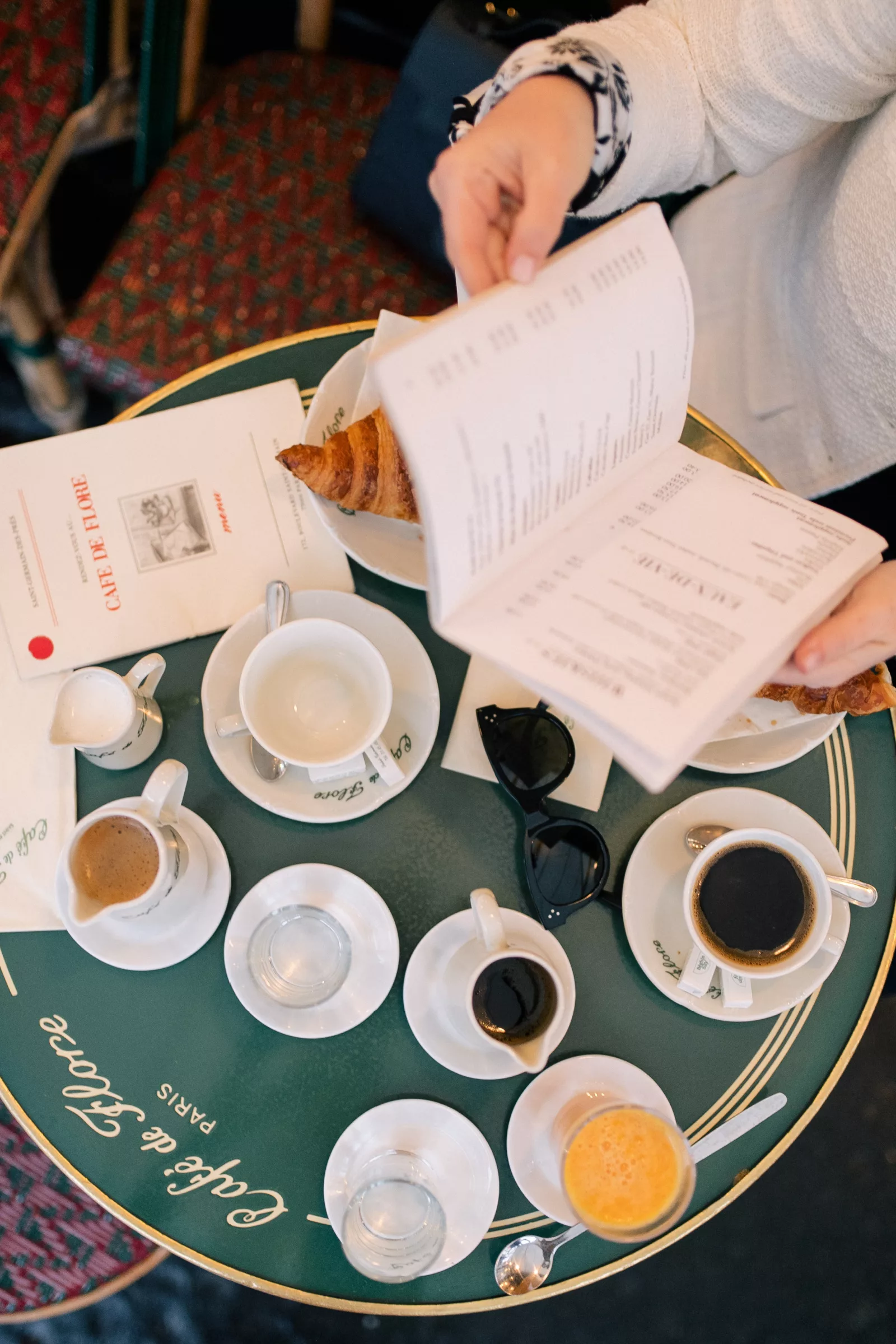 Petit Dejeuner at Cafe de Flore