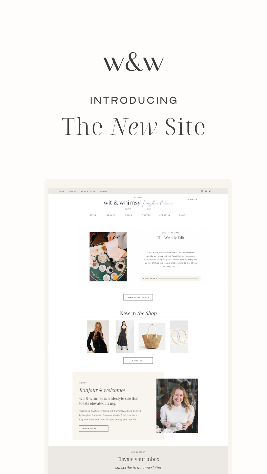 The new Wit & whimsy