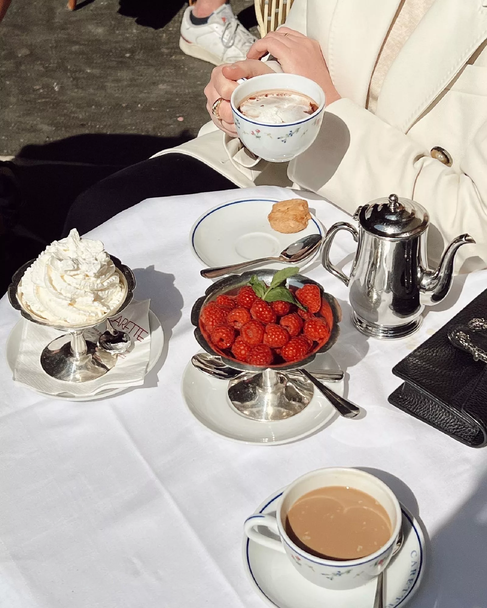 Paris cafe hot chocolate