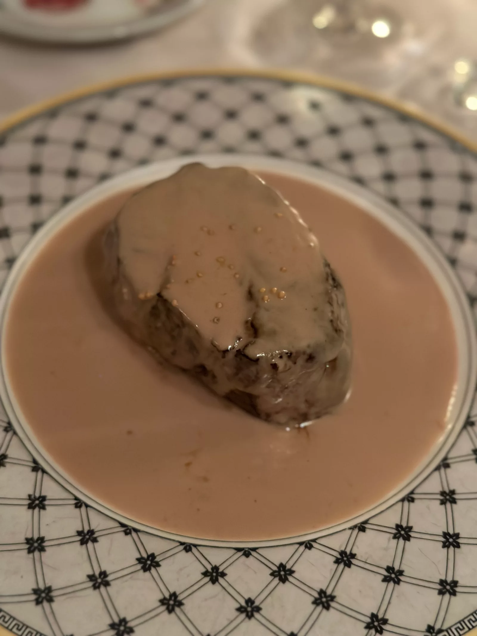 Best Traditional French Food in Paris Steak with Mustard Sauce