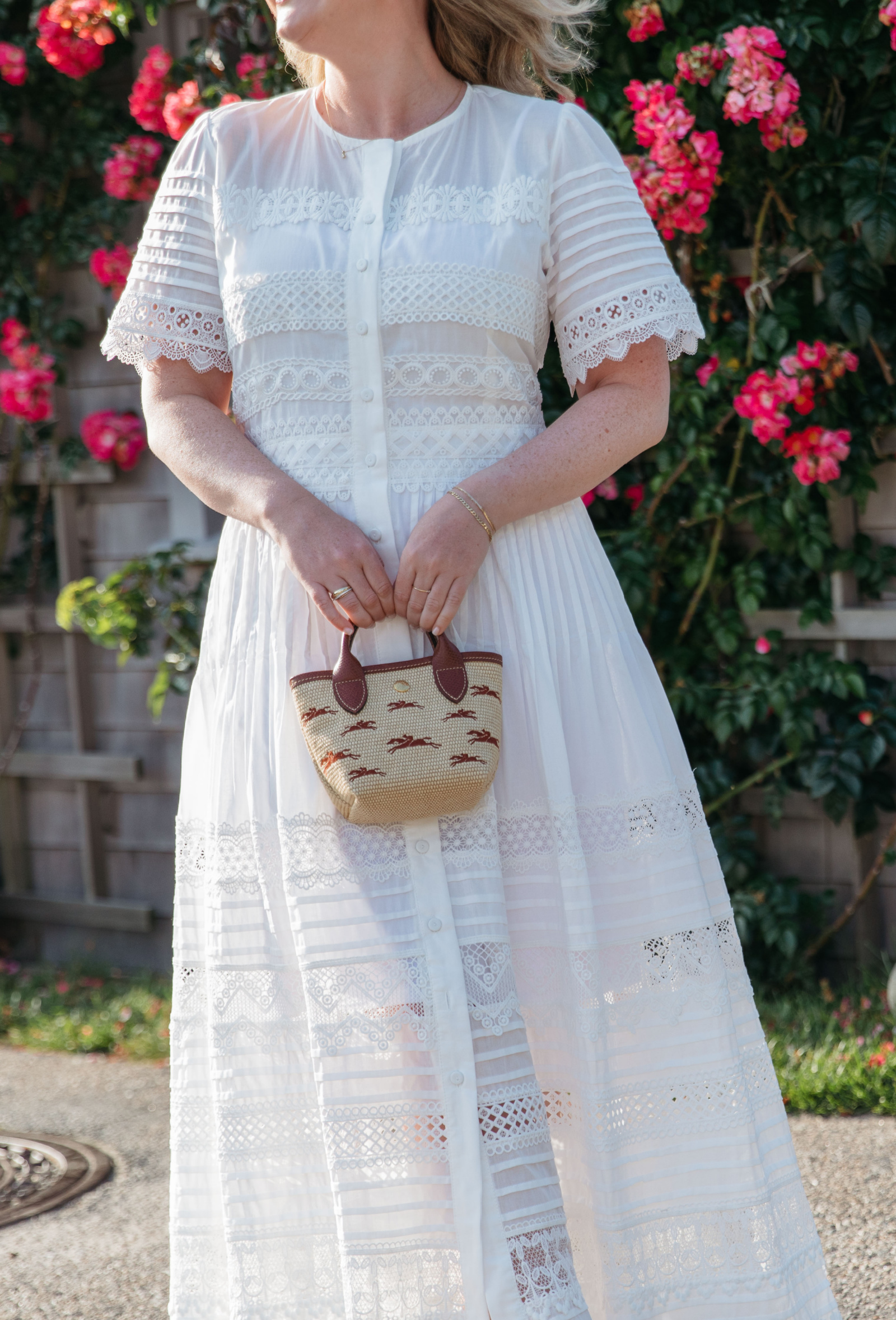 Bag Collection Longchamp Mini Pliage Bag on Nantucket Summer Outfit