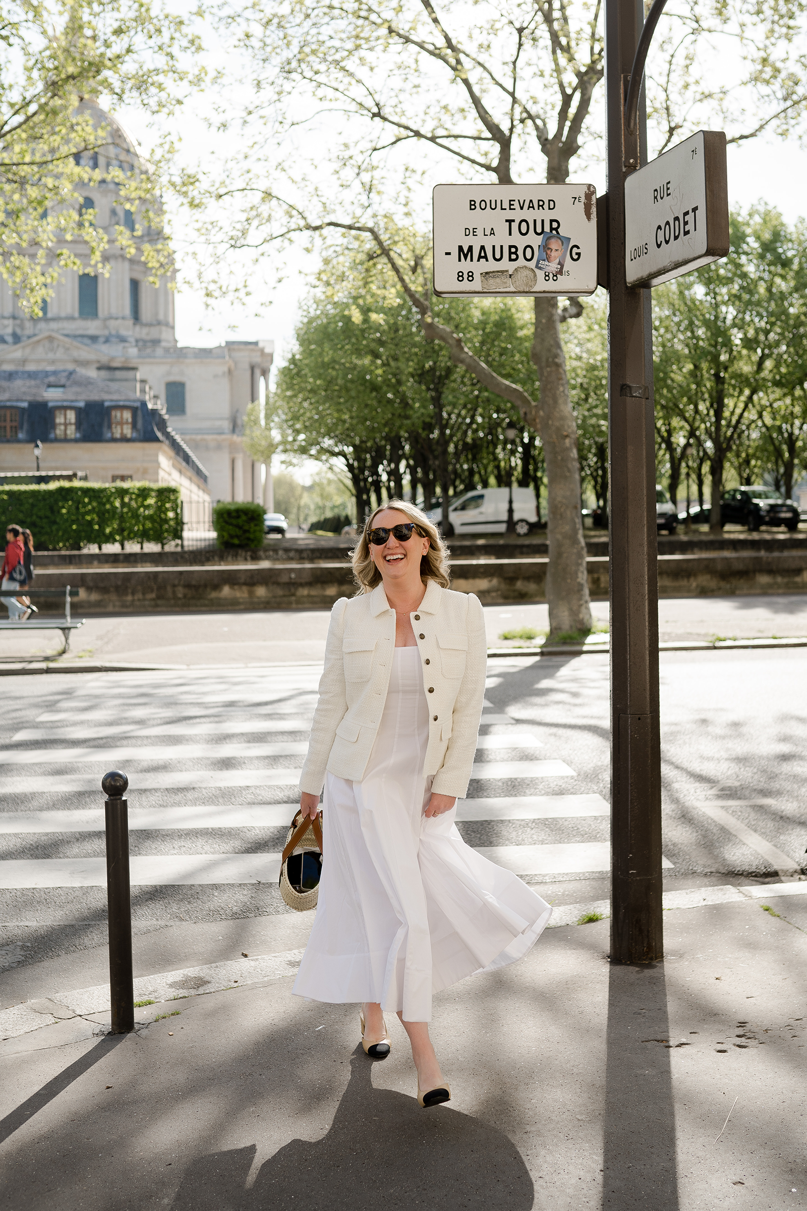 How to Dress for Paris in the Summer Summer in Paris Outfit I White dress
