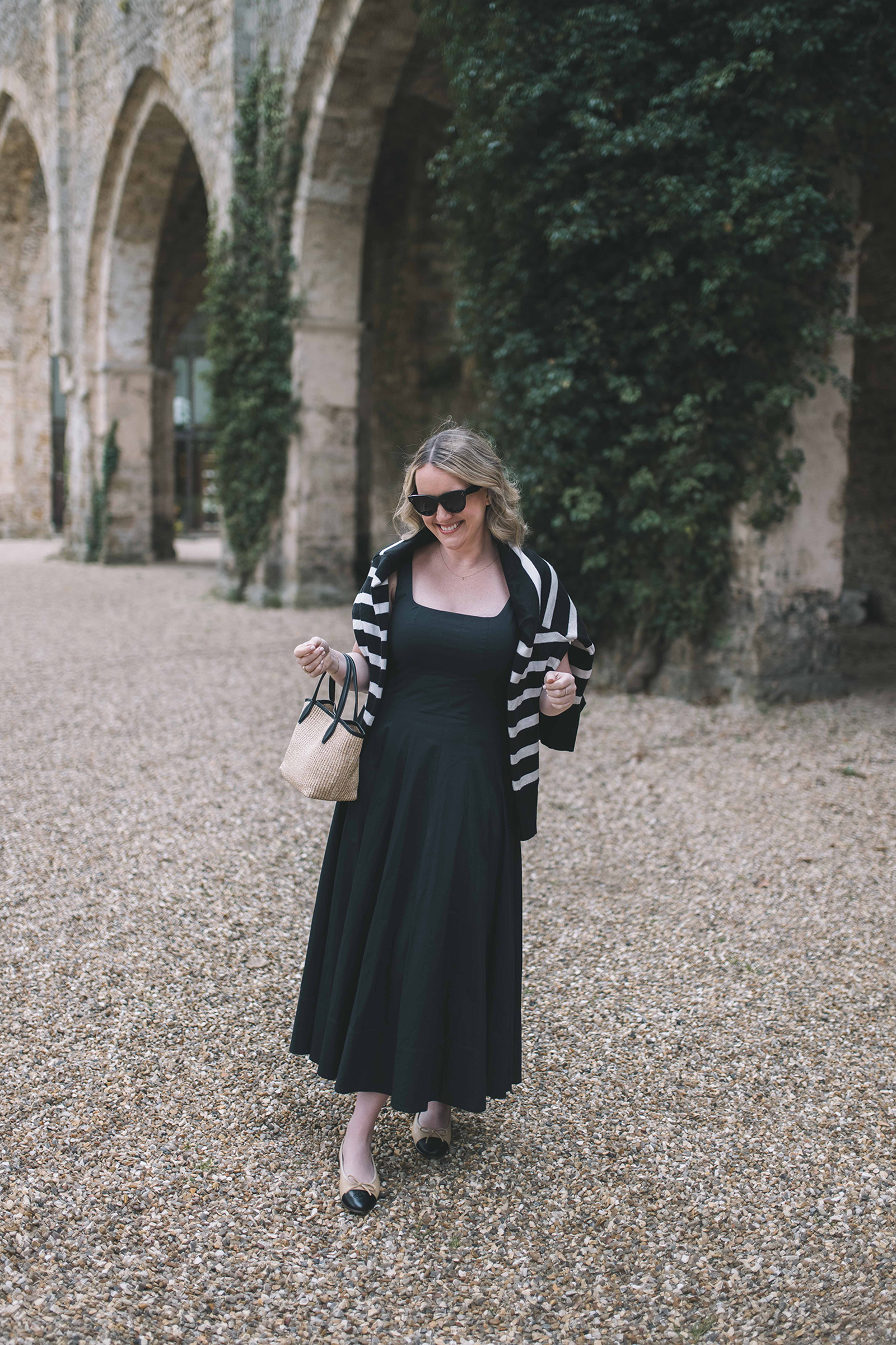 Meghan Donovan wearing Staud Dress in France
