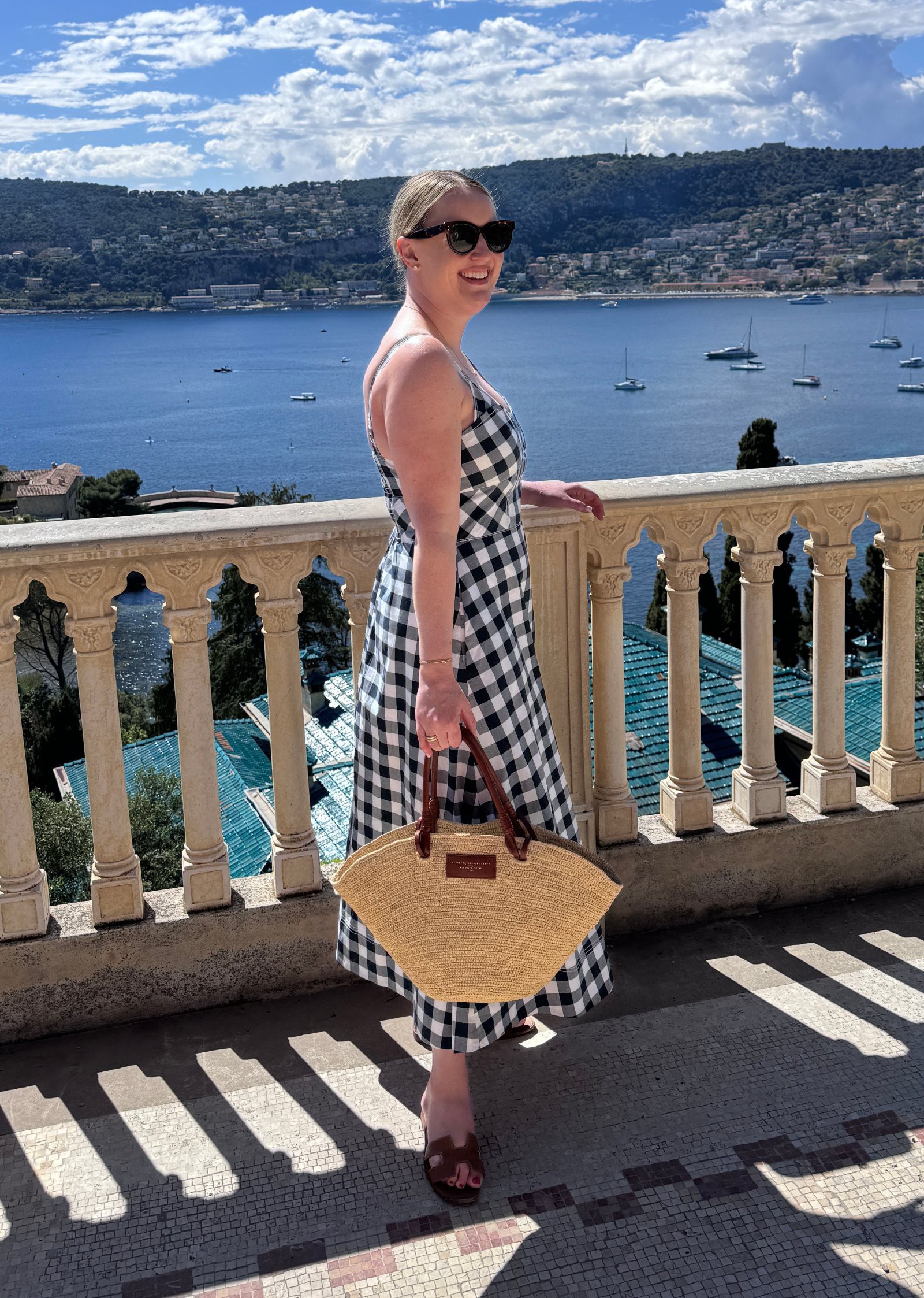 La Ligne gingham midi dress