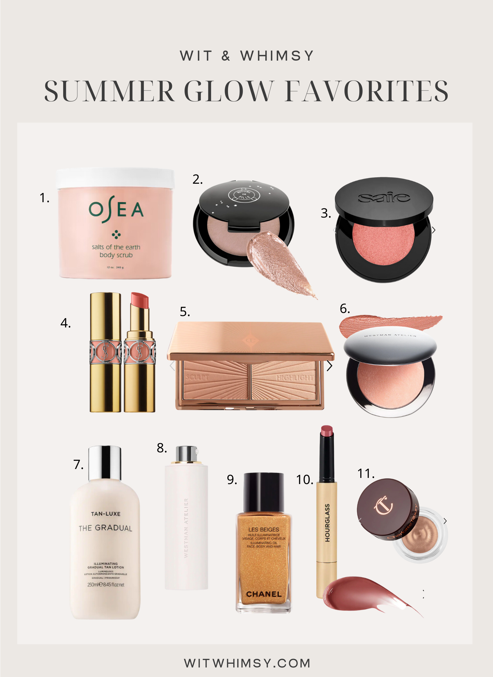 Favorite Summer Glow Products