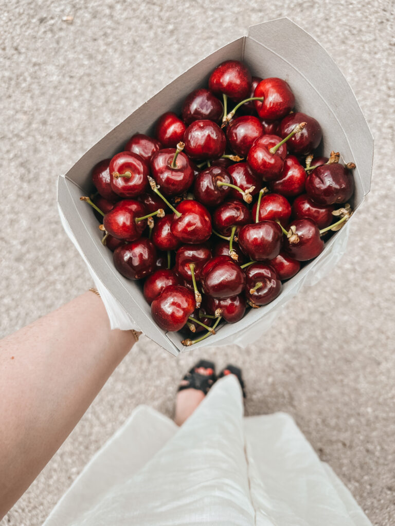 fresh cherries
