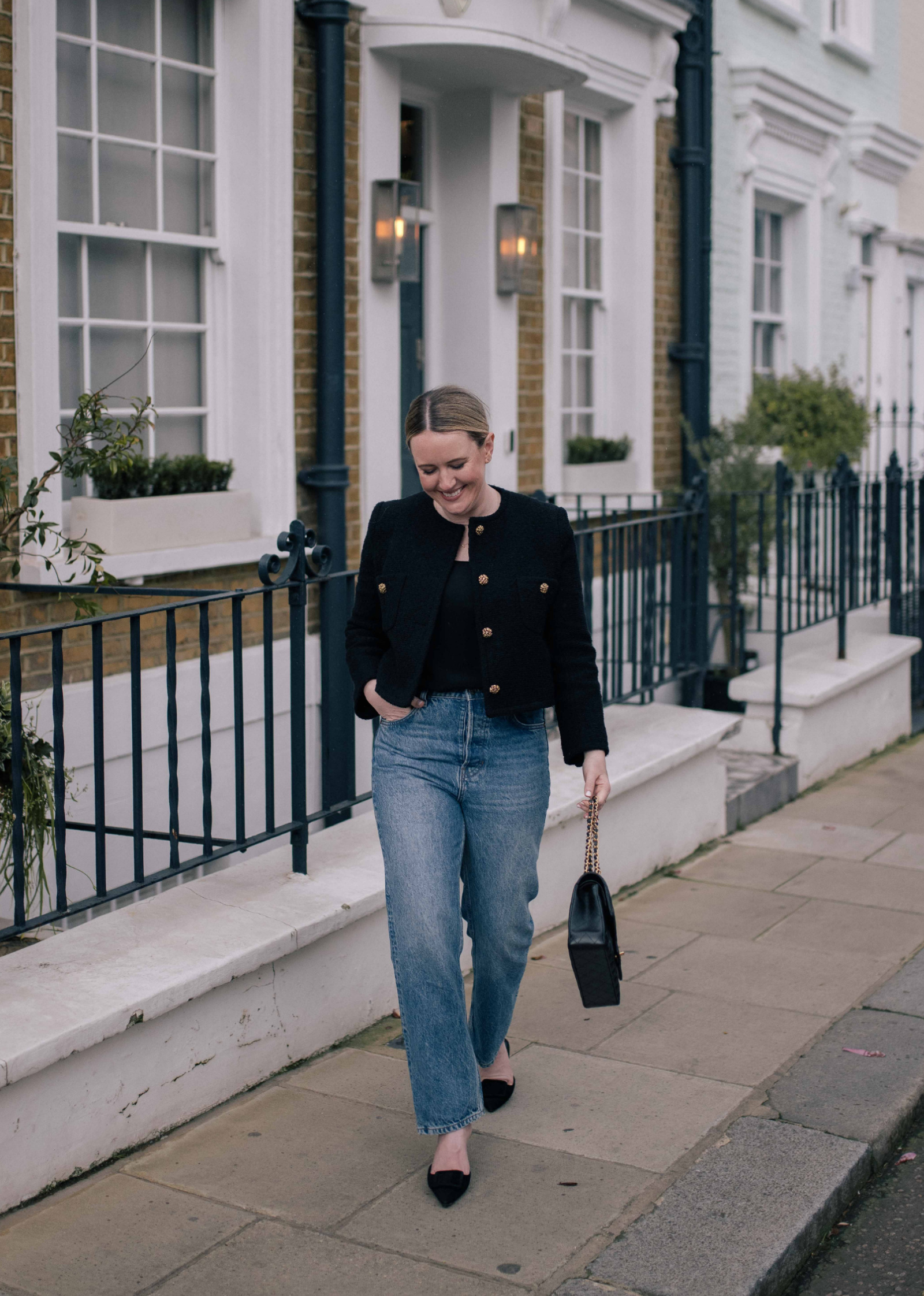 My Favorite and Most-Worn Jeans Wit & Whimsy wearing her Favorite and Most-Worn Jeans