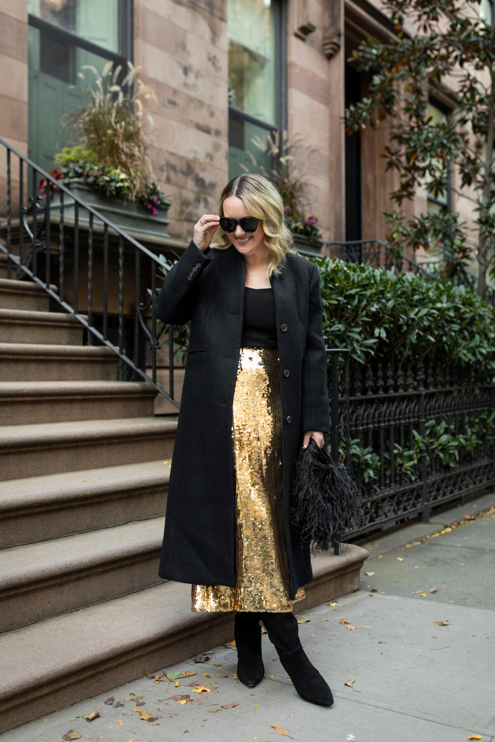 Holiday Outfits Holiday Outfits: a sequin skirt from J.Crew