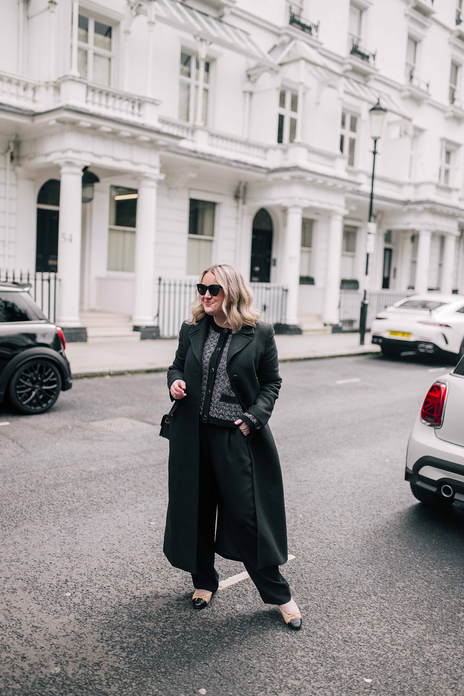 Winter Outfit Ideas Wit & Whimsy wearing Black and Gray Color Palette outfit