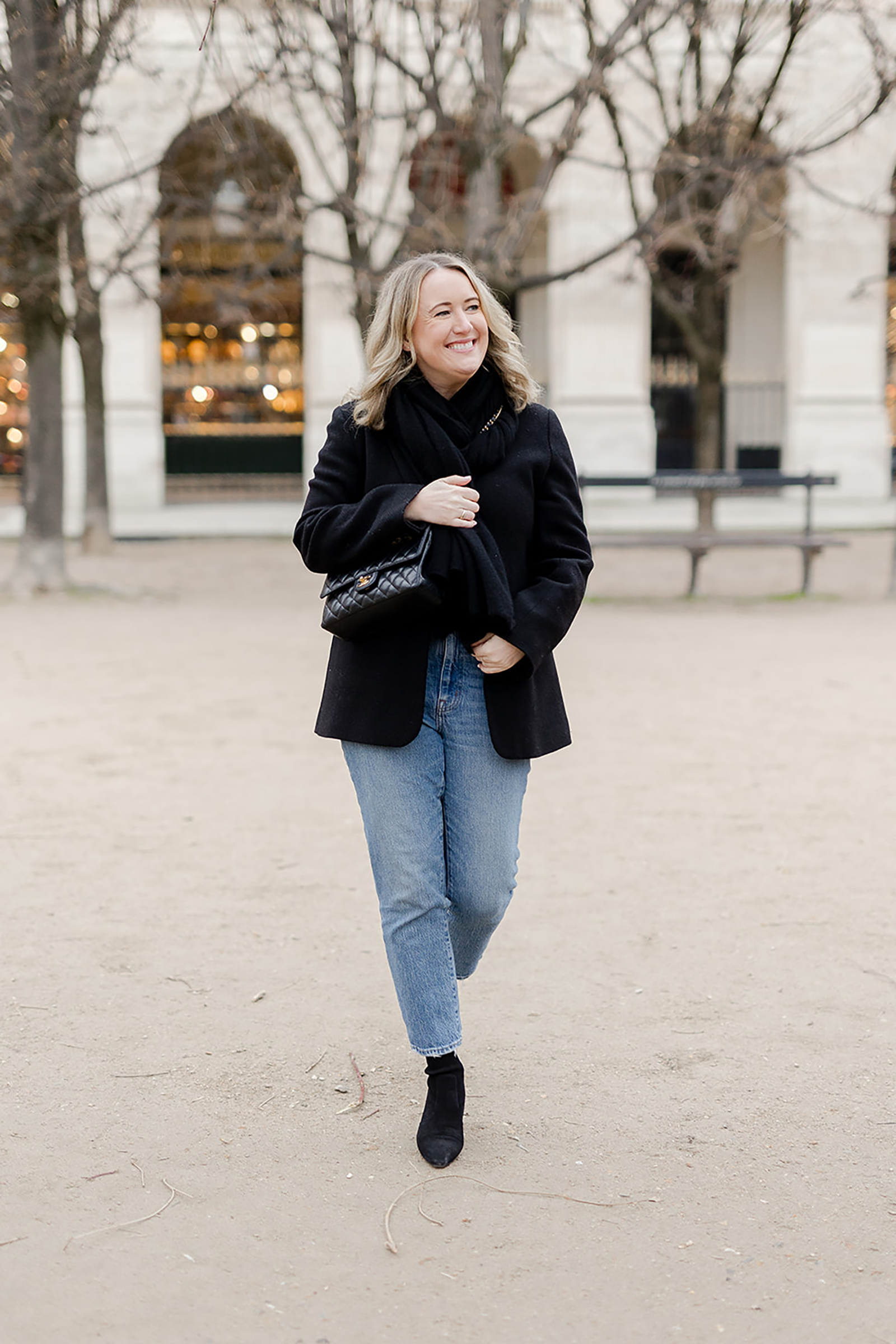 Winter Outfit Ideas Wit & Whimsy wearing Wool Blazer