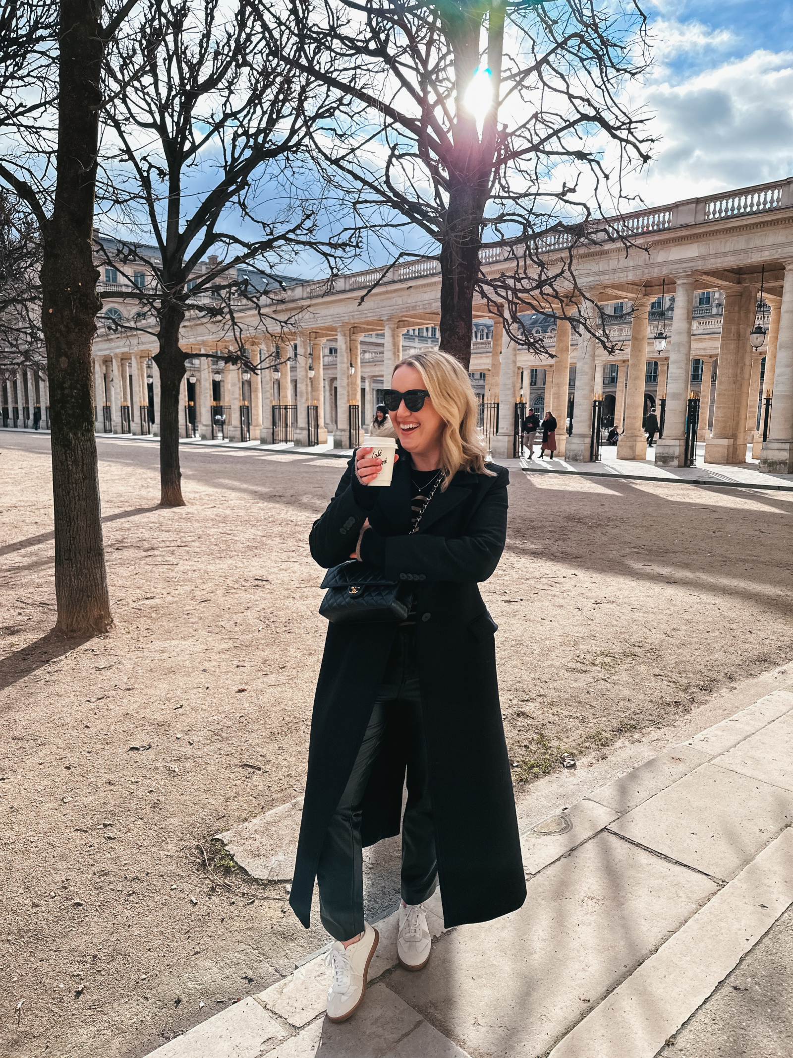 What To Wear To Paris In Winter Wit & Whimsy wearing Paris Winter Outfit