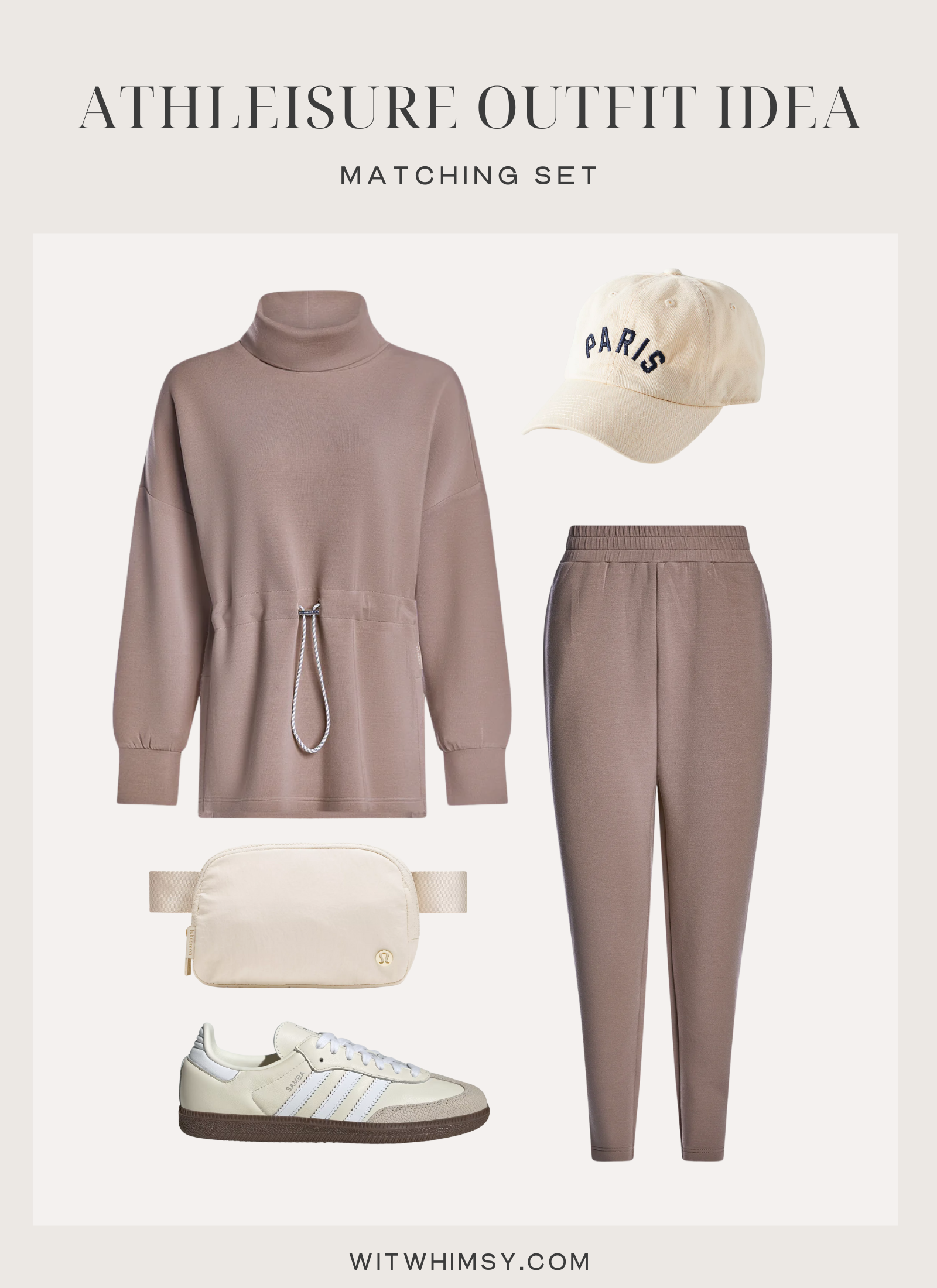Monochromatic athleisure outfit from Varley | Athleisure Capsule Wardrobe