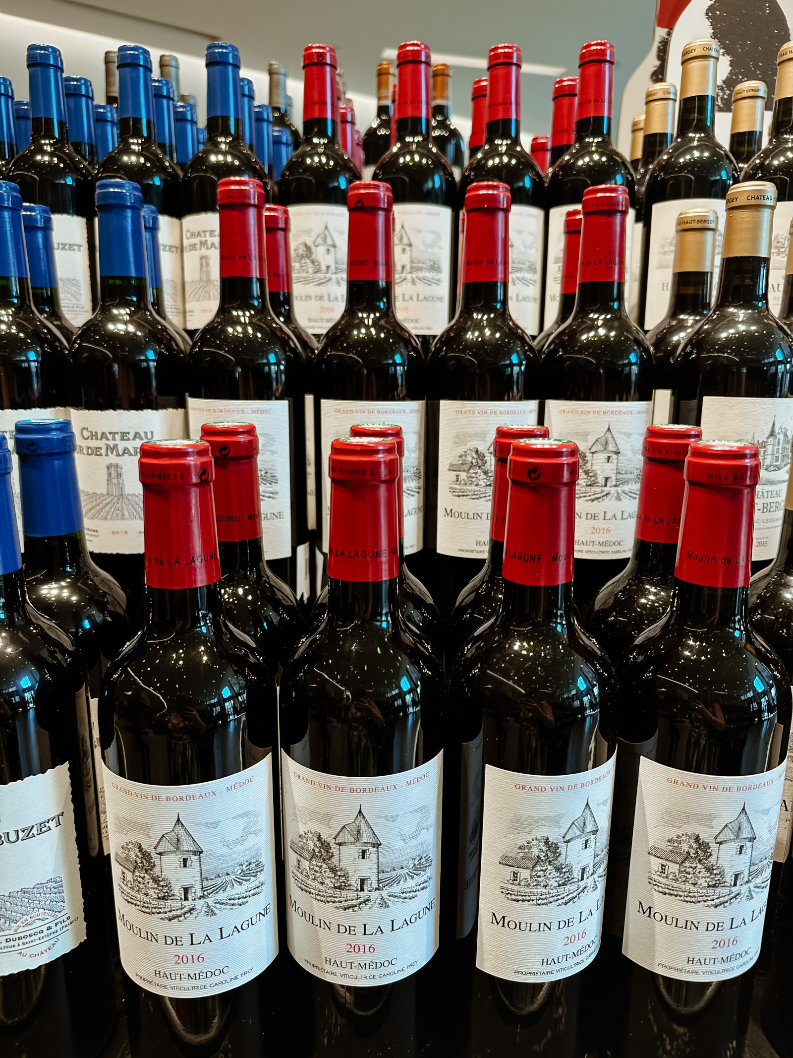 What to Buy at La Grande Épicerie What to Buy at La Grande Épicerie in Paris: wine bottles