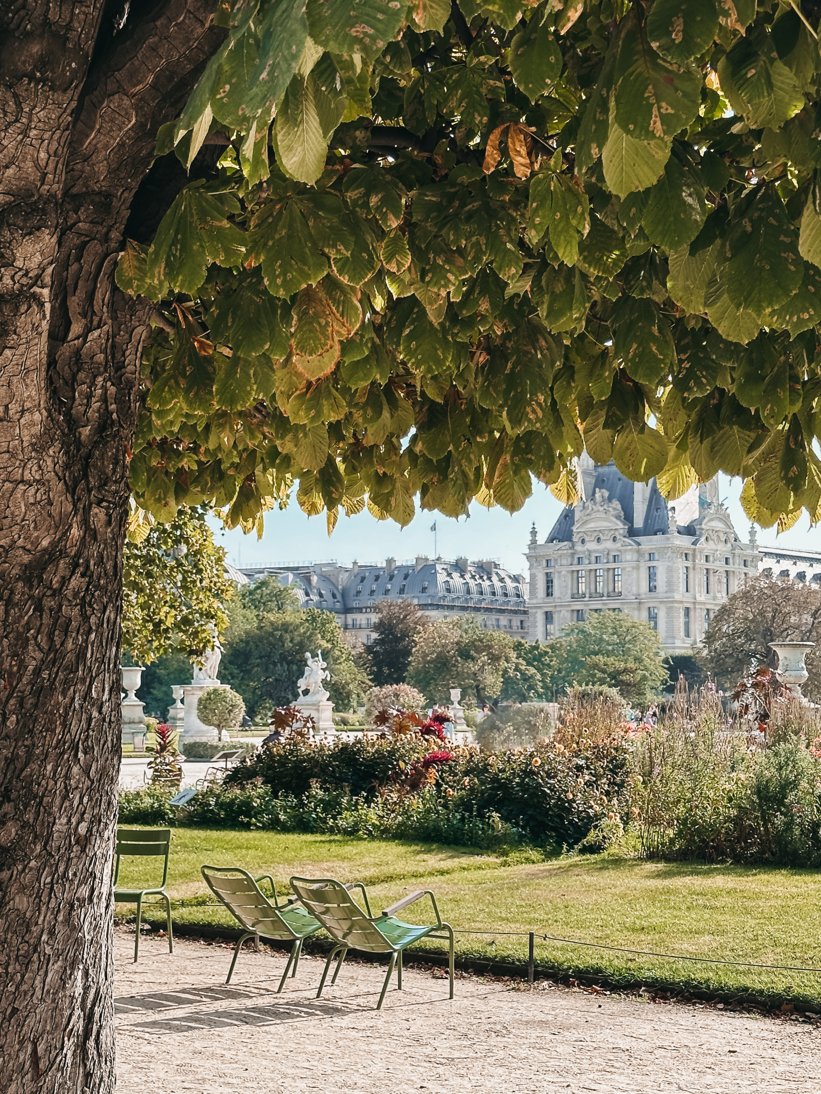Tuileries Park in Paris