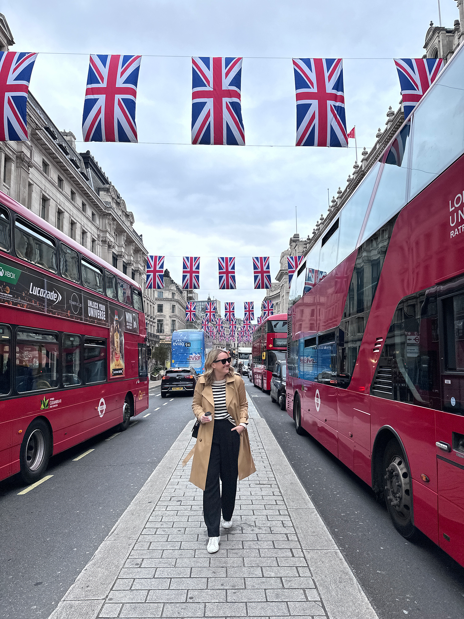 What to Wear in London Classic trench coat outfit for London in Fall