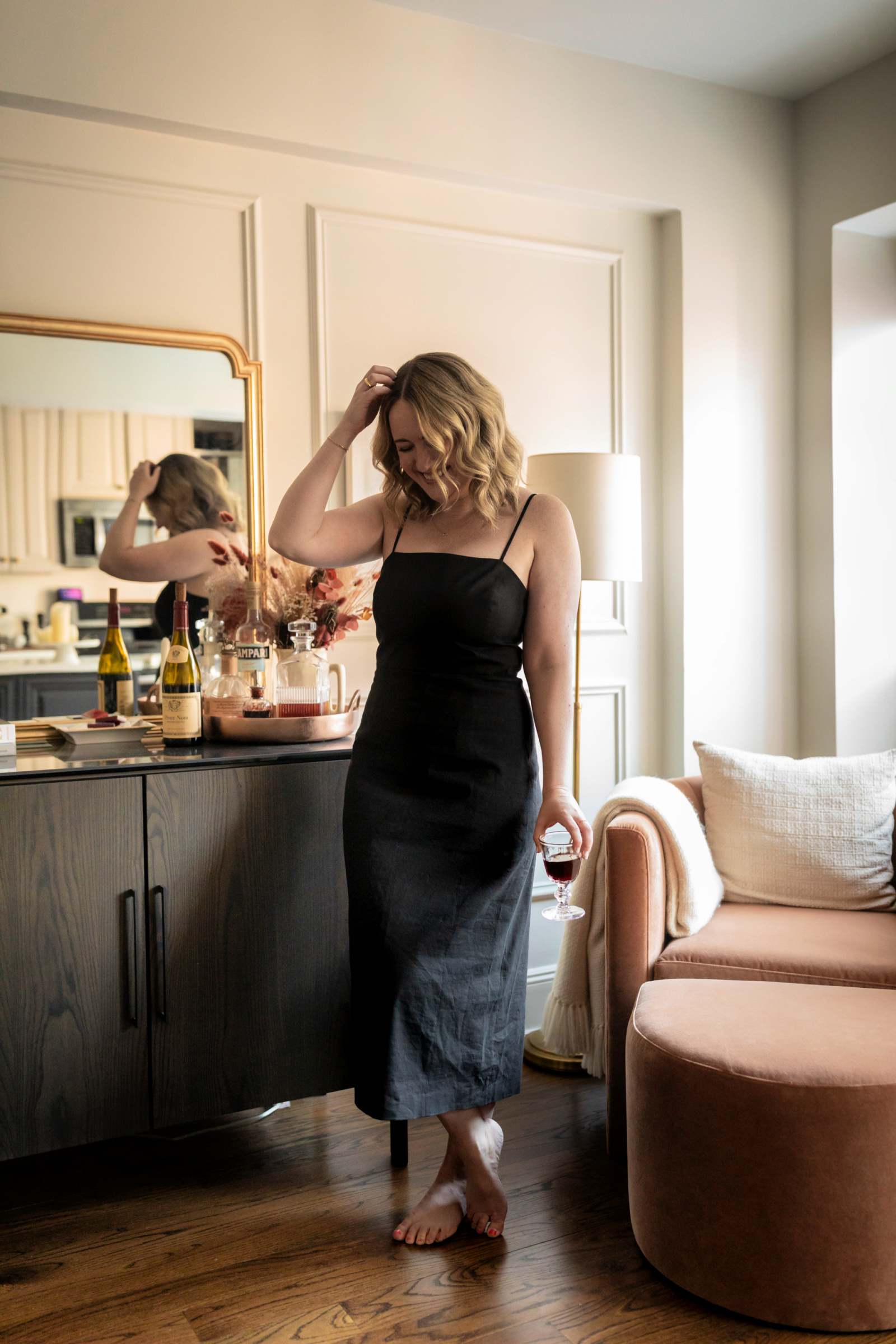 Linen Pieces I Am Loving linen blend midi dress