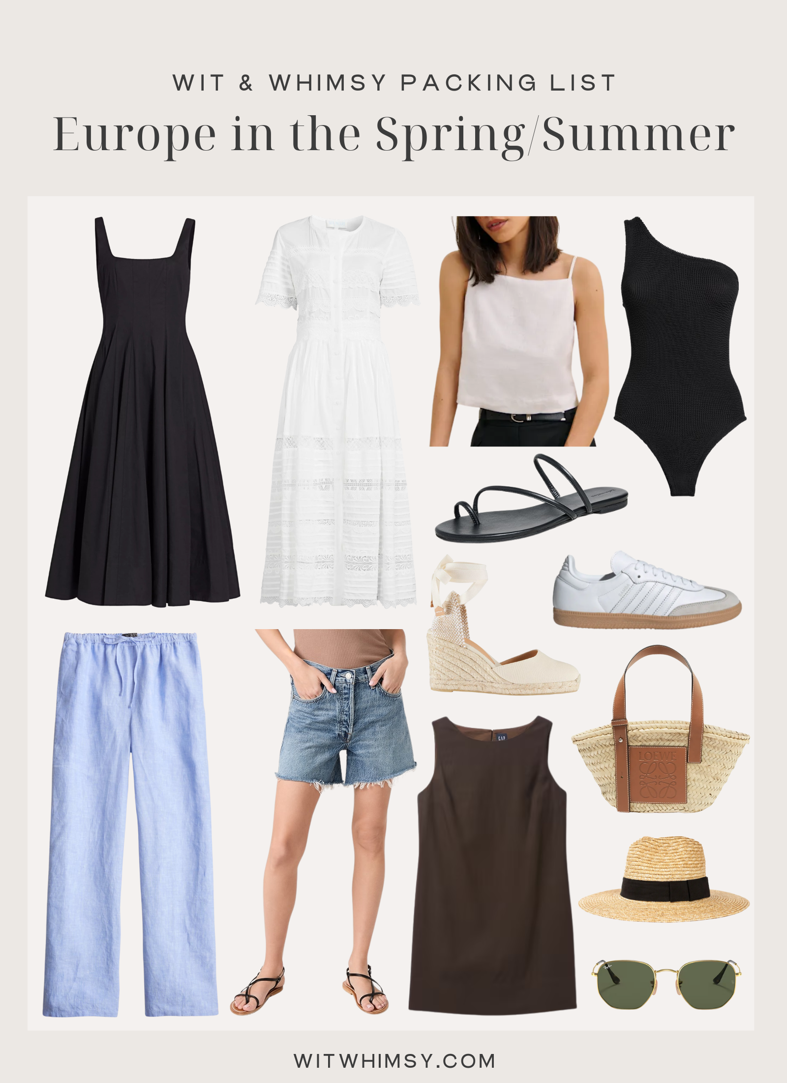 What To Pack For A Trip To Europe in the spring and summer
