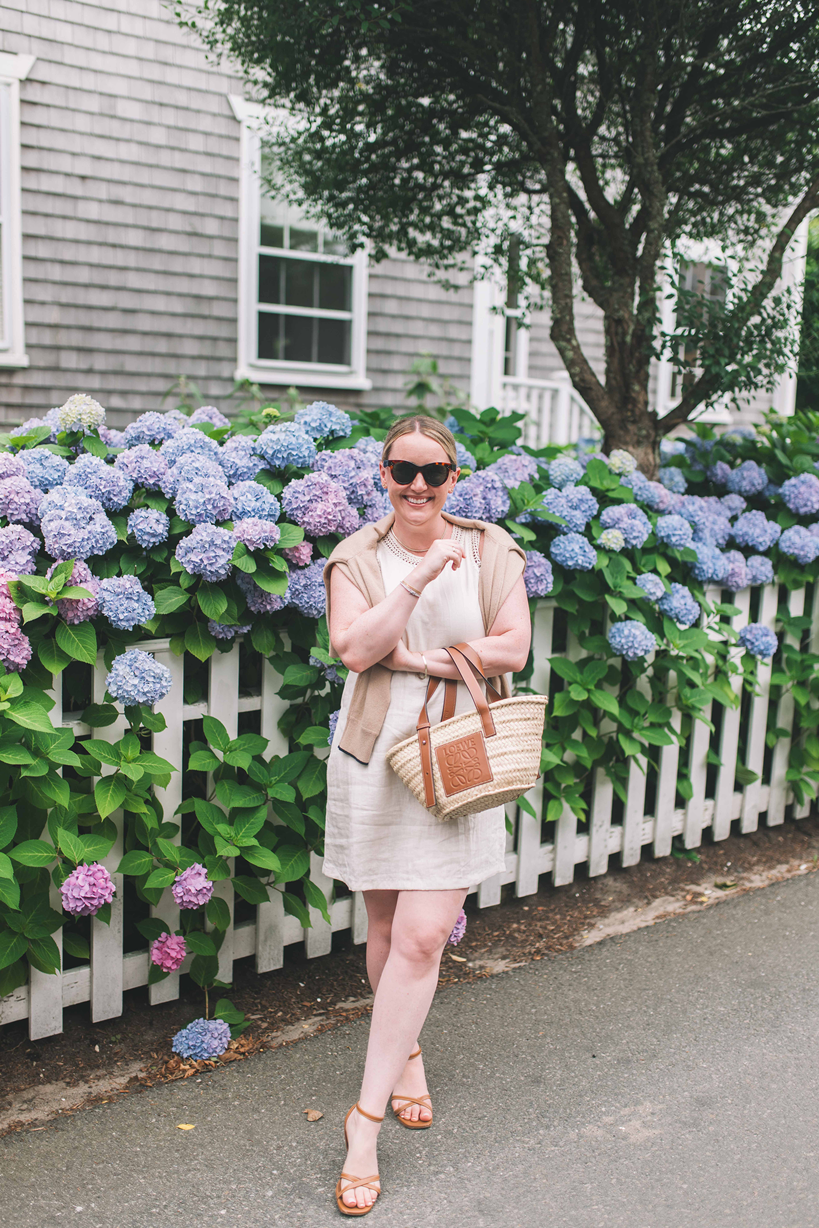 Meghan Donovan in linen