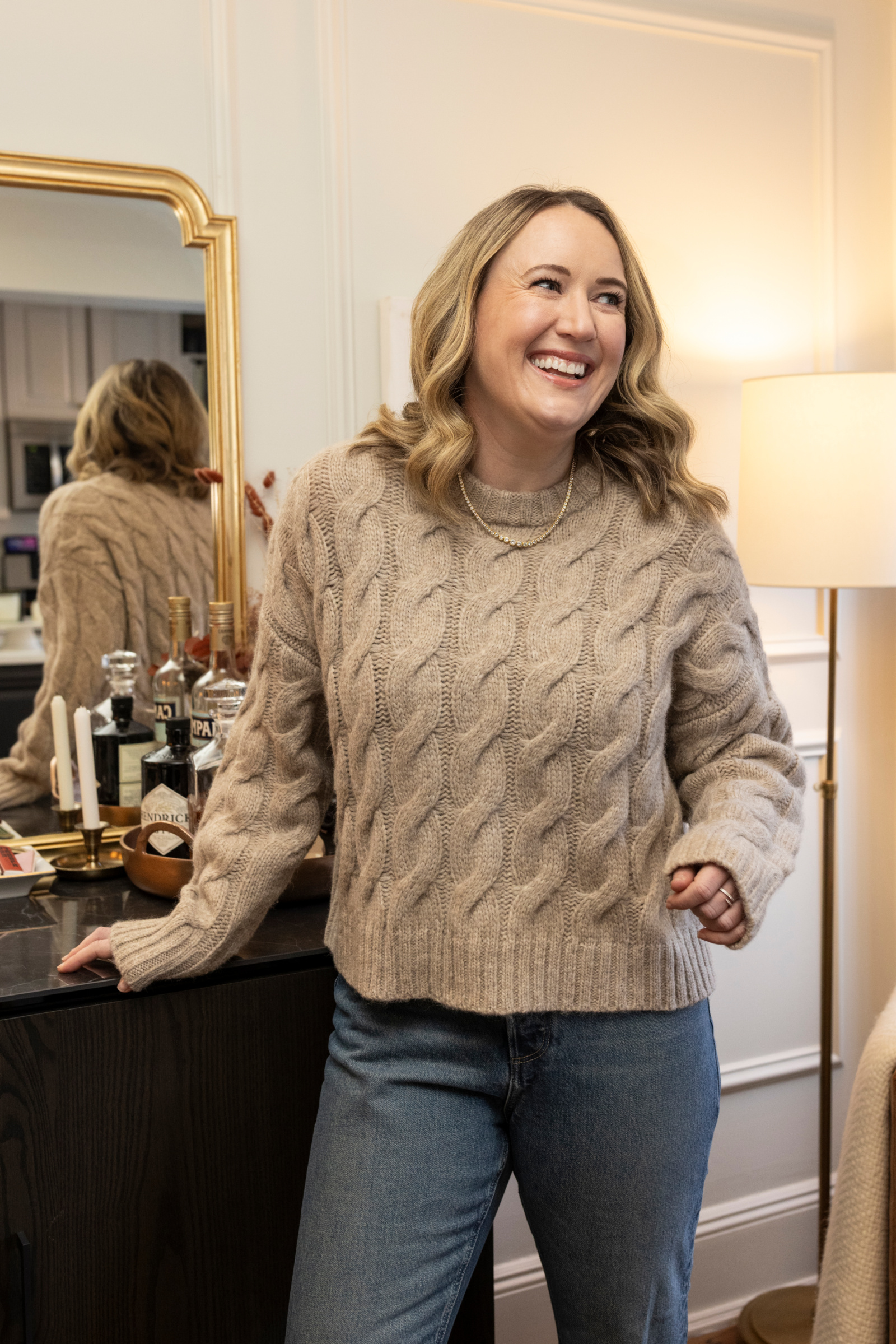Jenni Kayne Cable knit Sweater
