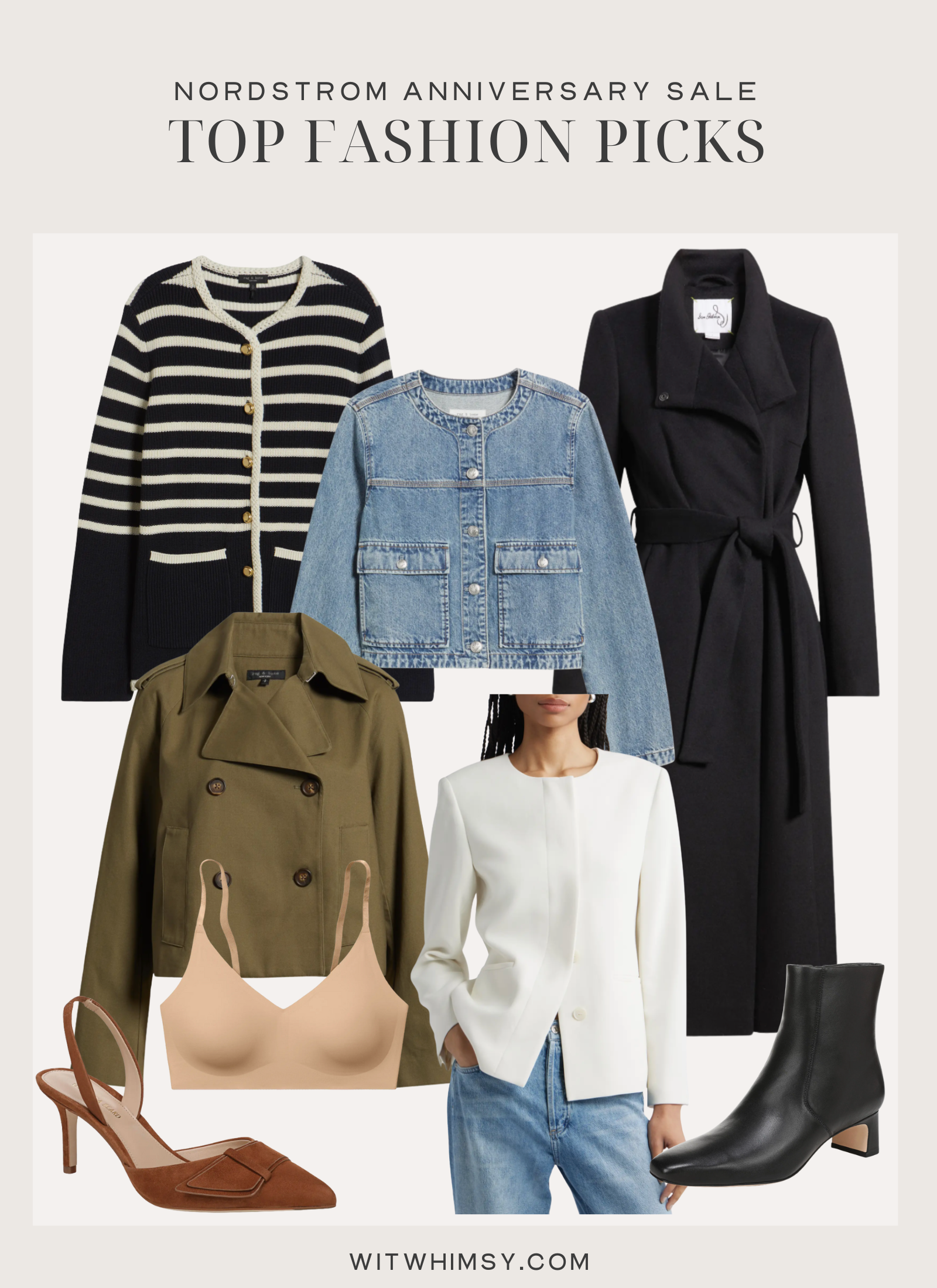 Collage of fashion items from Nordstrom Anniversary Sale