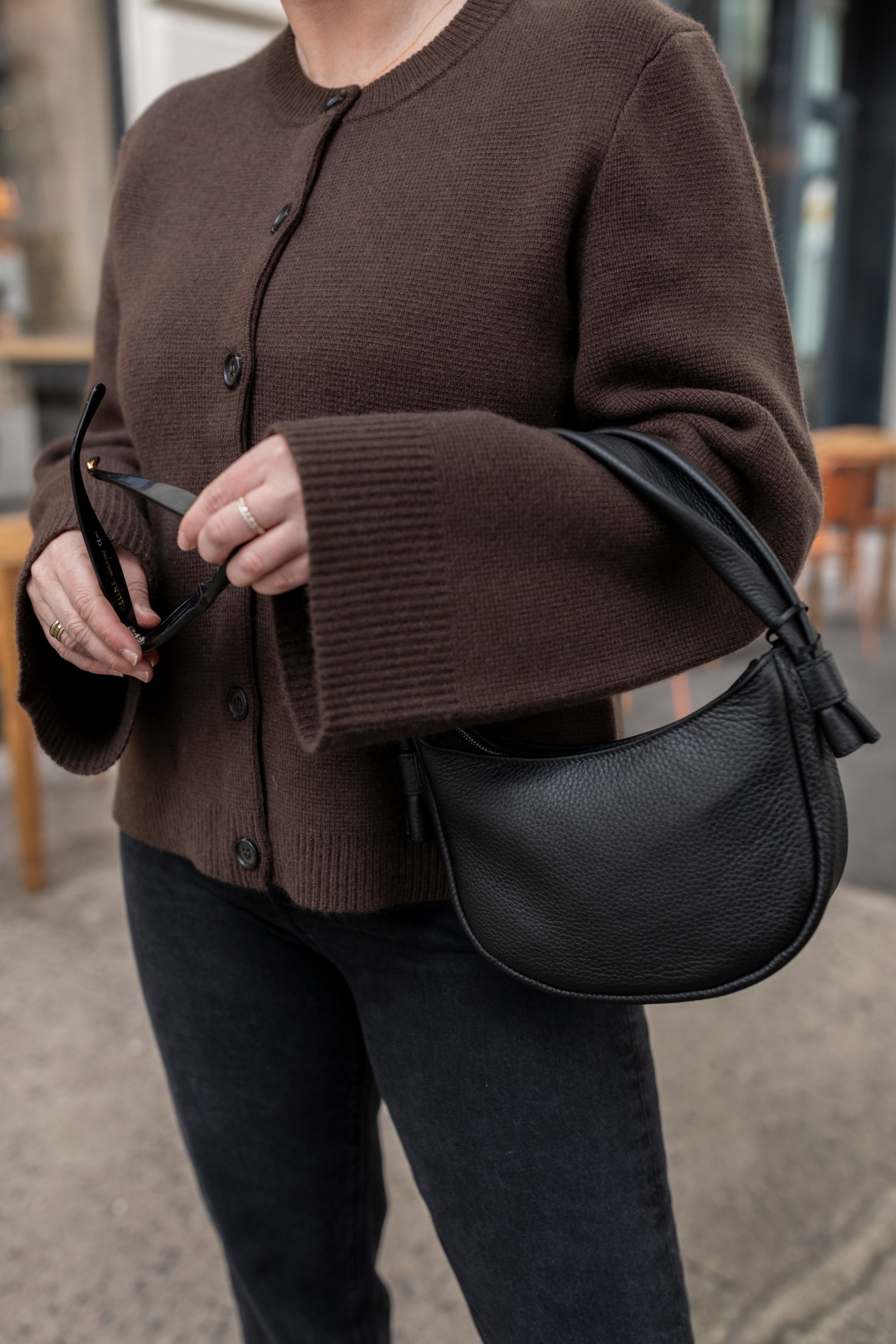 Cooper Cardigan in chocolate brown