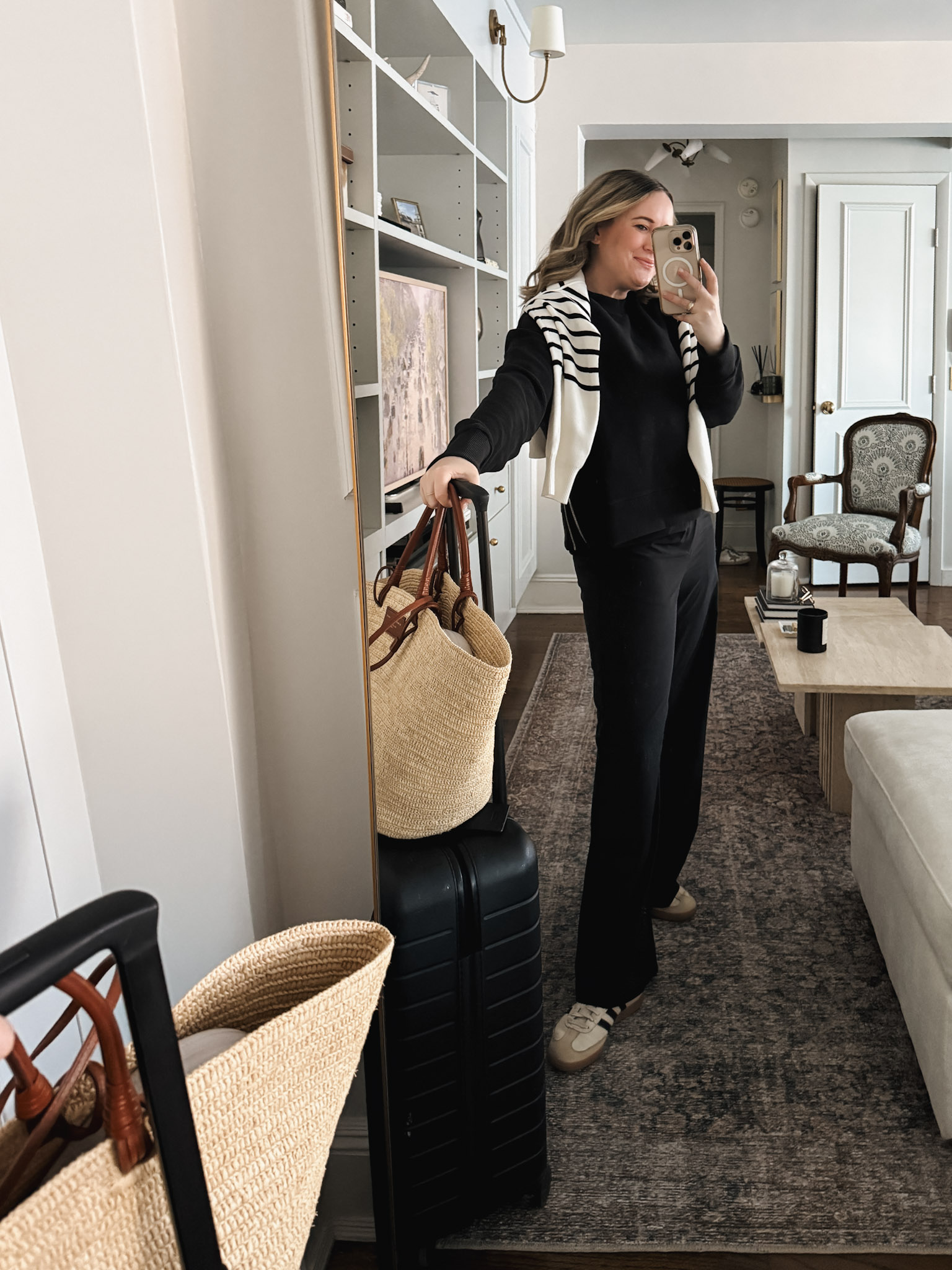 wit & whimsy wearing Varley pants