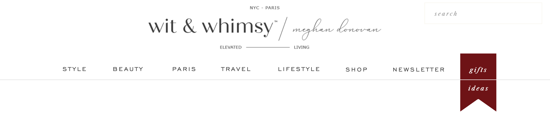 Screenshot of wit & whimsy website on how to enter the giveaway