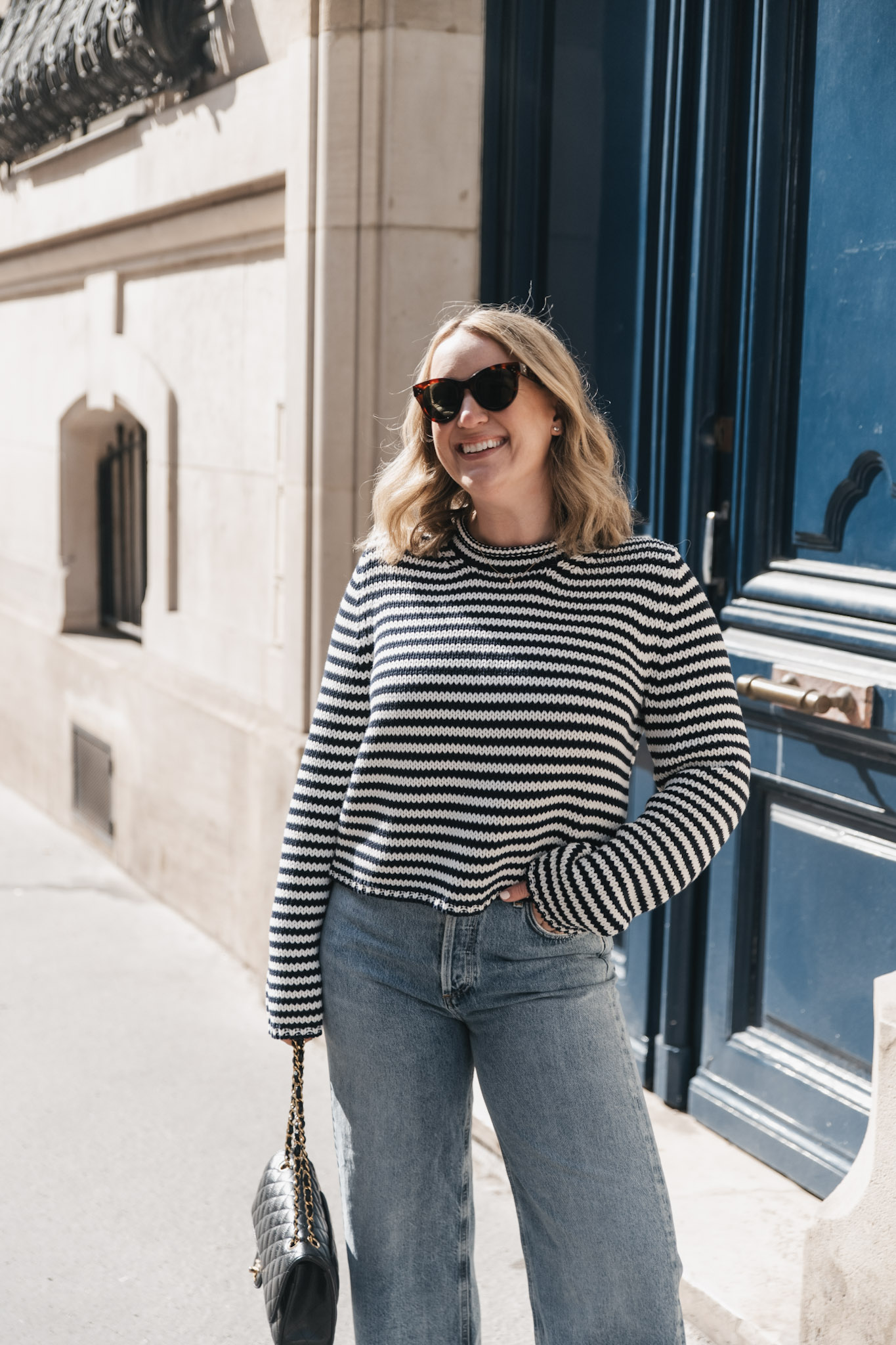 La Ligne Sweaters Review wit & whimsy wearing La Ligne Mini Marina Sweater