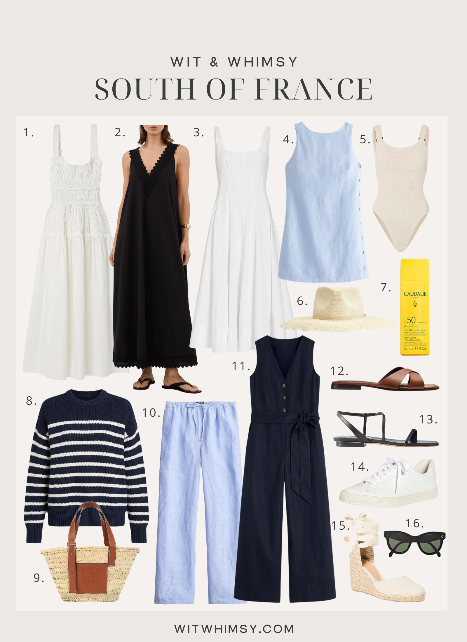 South of france summer packing list