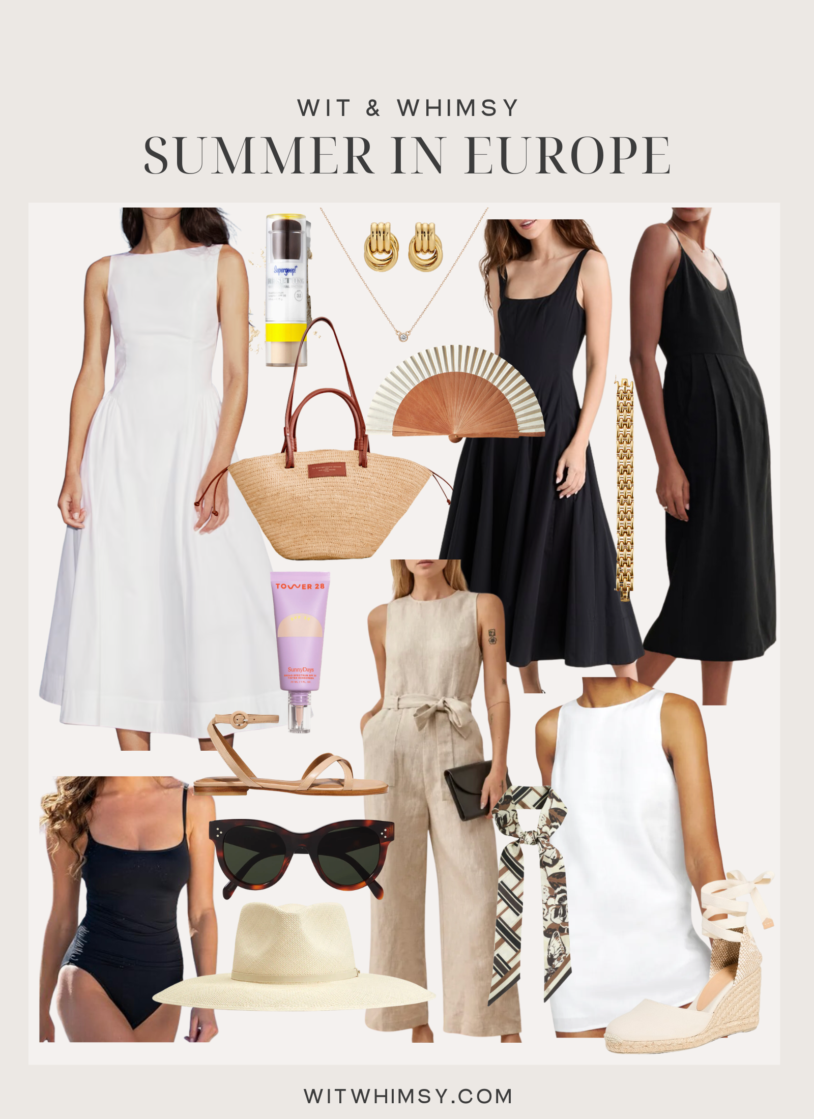 What to Pack for Summer in Europe by wit & whimsy